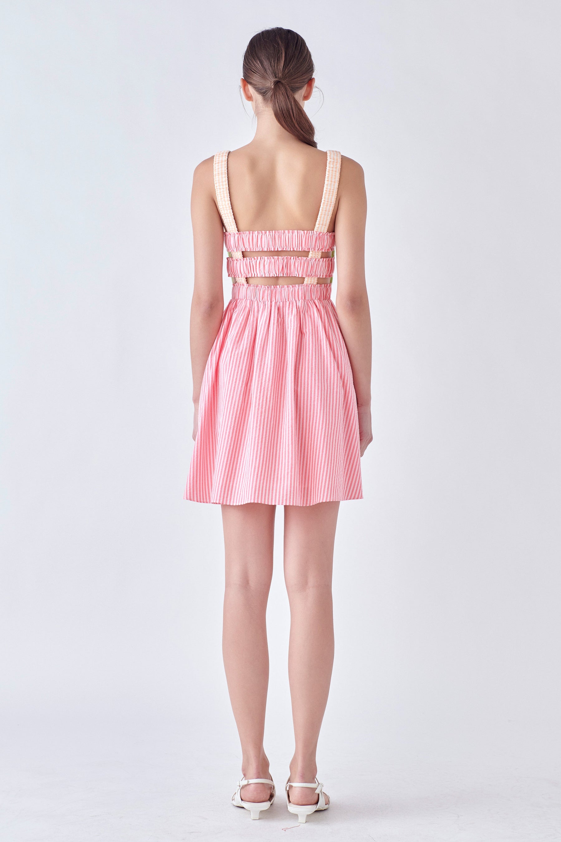 ENGLISH FACTORY - Multi Color Striped Mini Dress - DRESSES available at Objectrare
