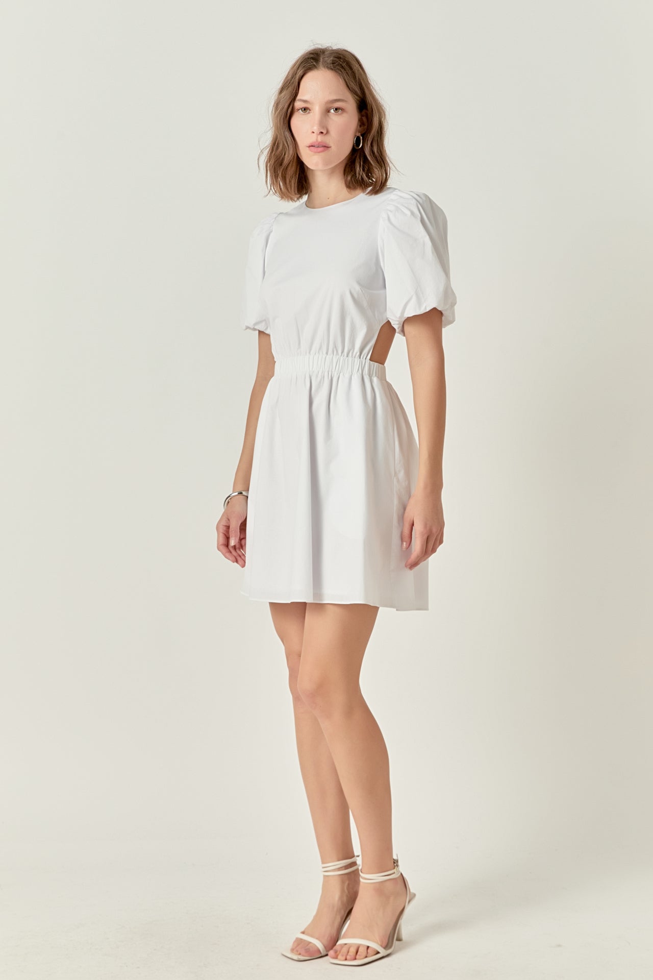 ENGLISH FACTORY - Cut-Out Poplin Mini Dress - DRESSES available at Objectrare