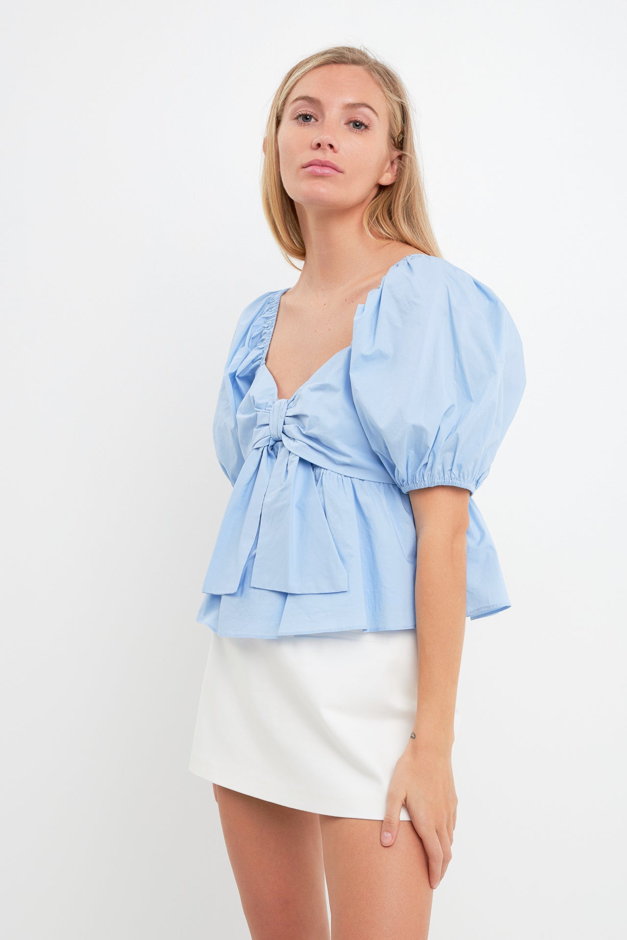 ENGLISH FACTORY - Sweetheart Top with Bow - TOPS available at Objectrare