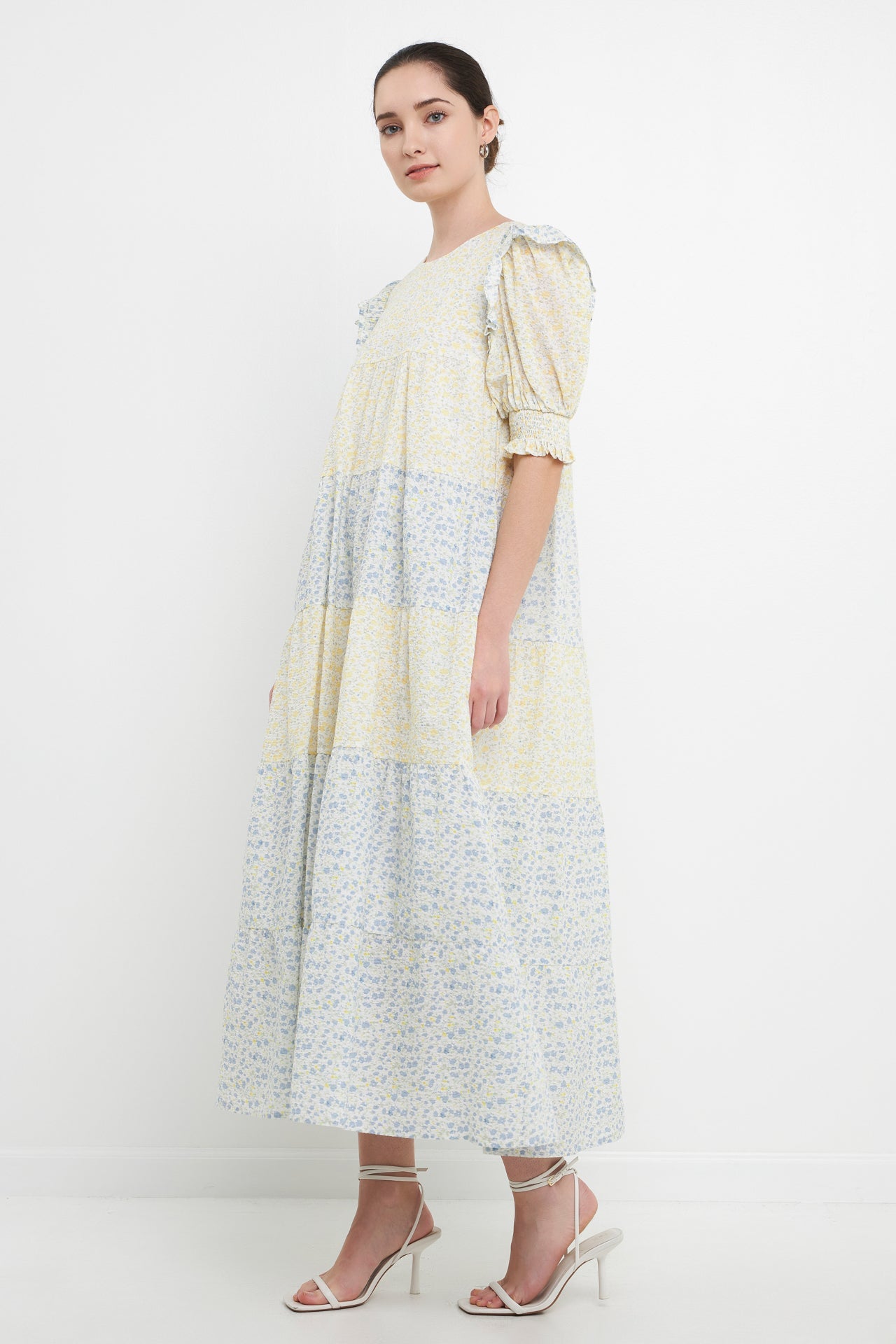 ENGLISH FACTORY - Contrast Color Block Midi Dress - DRESSES available at Objectrare