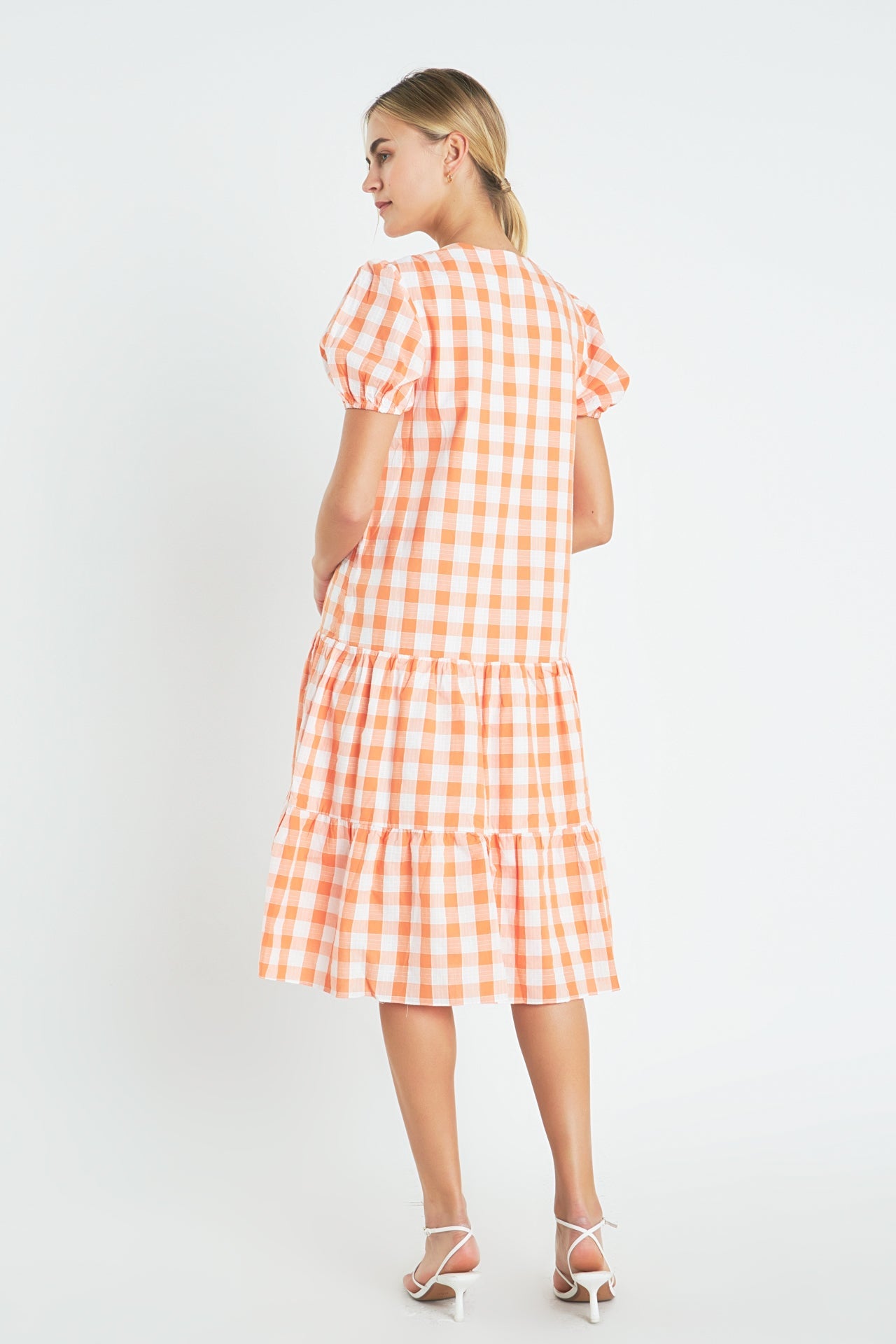 ENGLISH FACTORY - Gingham Midi Dress - DRESSES available at Objectrare