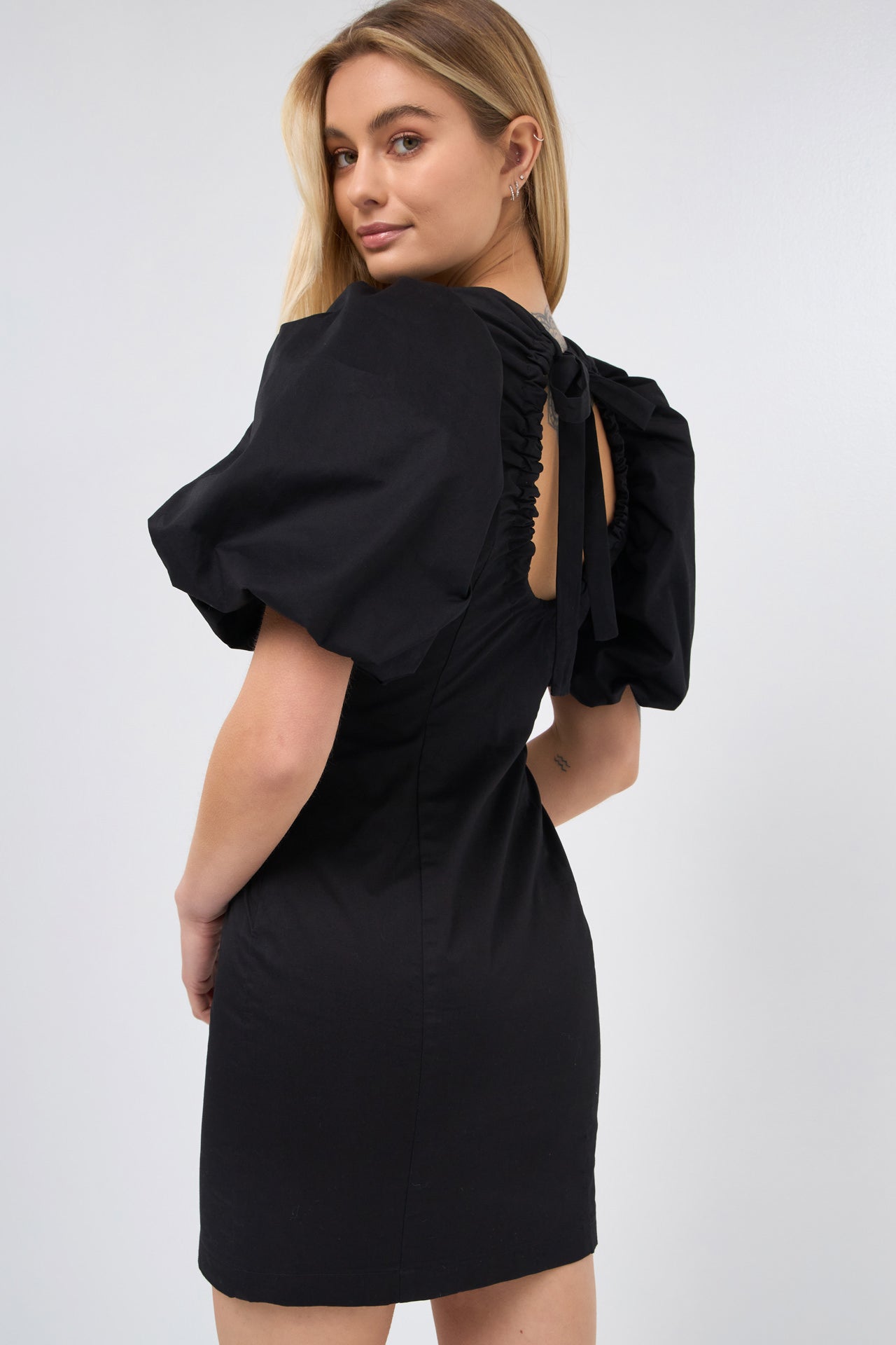 ENDLESS ROSE - Back Schrunchie Mini Dress - DRESSES available at Objectrare