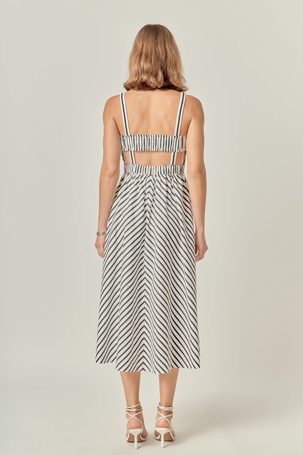 Striped Smocked Dress