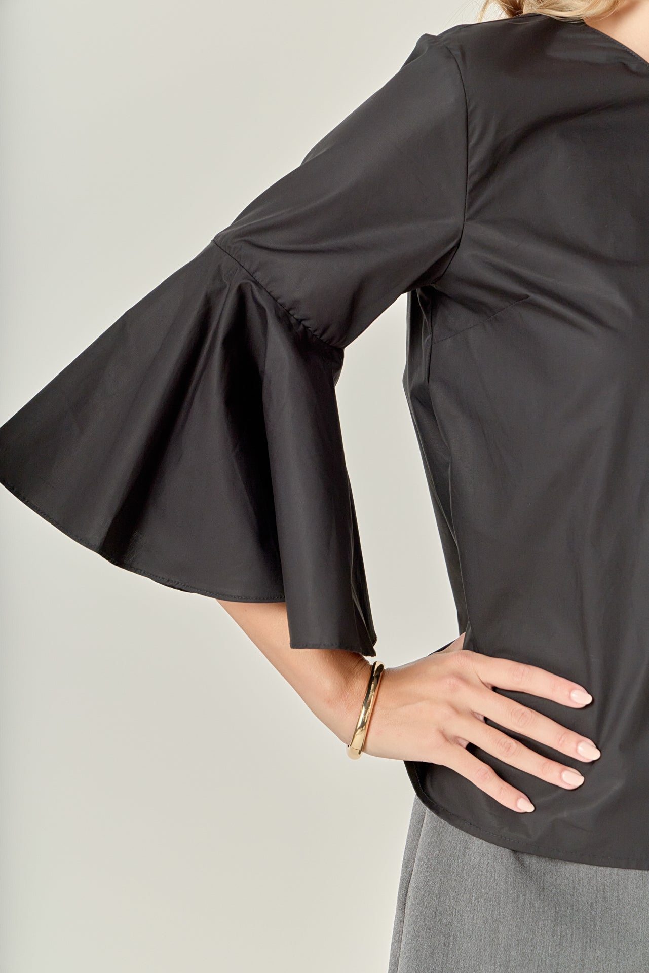ENGLISH FACTORY - Ruffled Cotton Blend Top - TOPS available at Objectrare