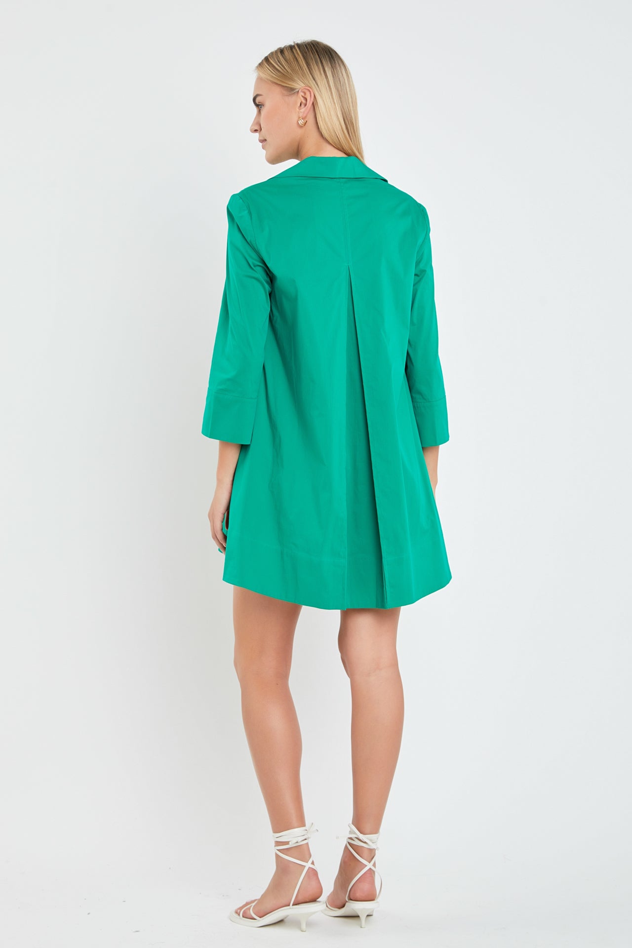 ENGLISH FACTORY - A-Line Kaftan Collar Dress - DRESSES available at Objectrare