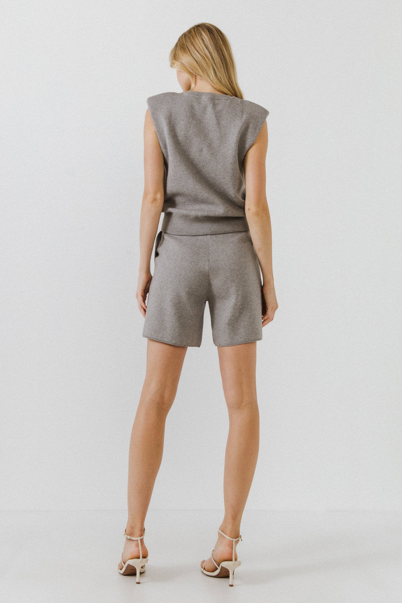 ENDLESS ROSE - Drawstring Knit Shorts - SHORTS available at Objectrare