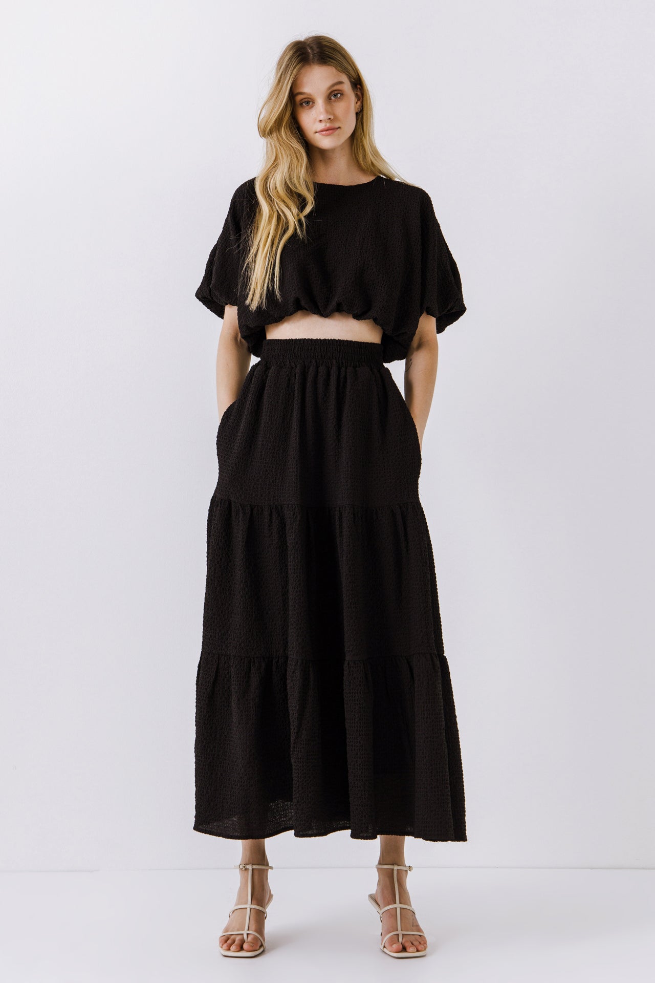 LA'VEN - Tiered Maxi Skirt - SKIRTS available at Objectrare
