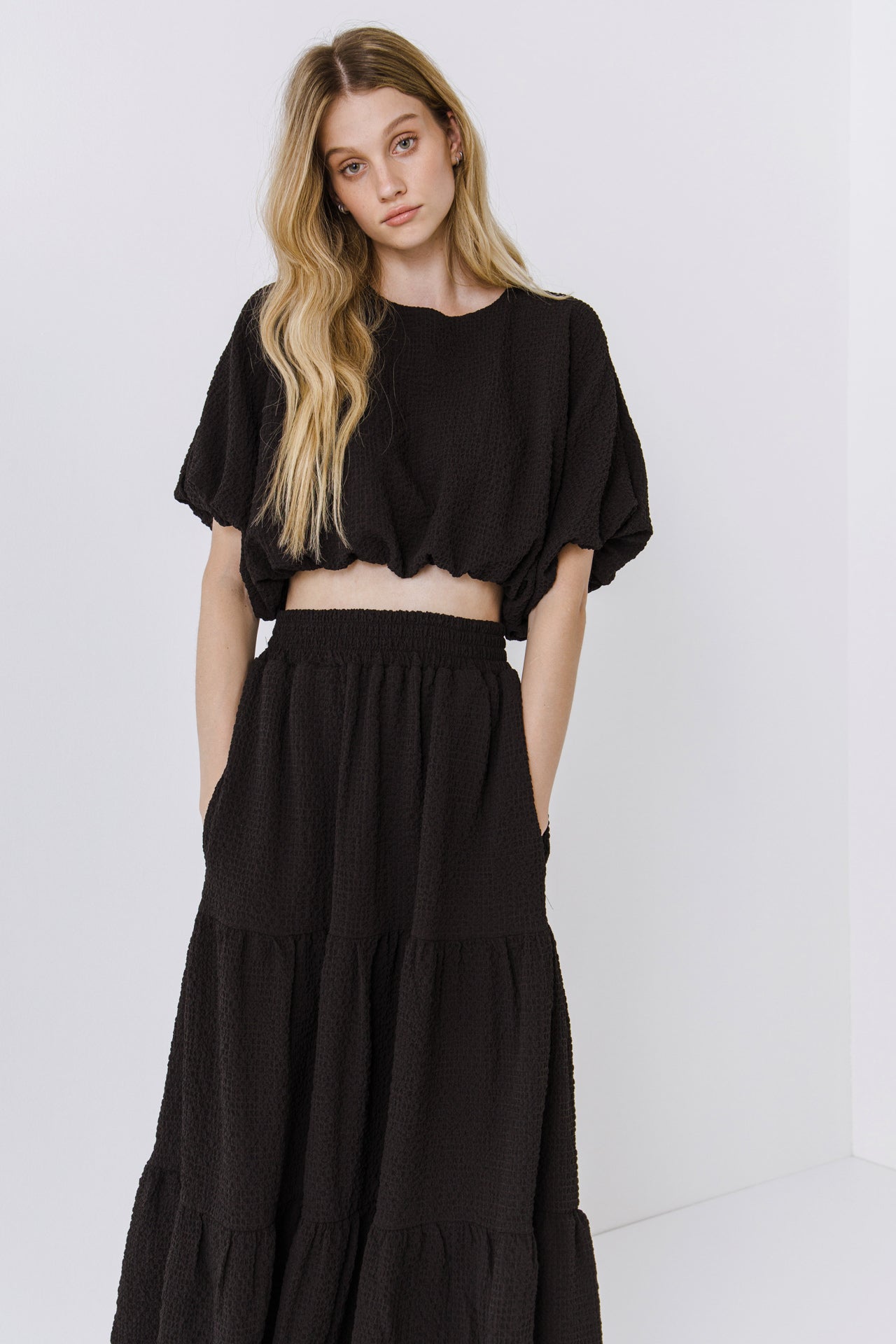 LA'VEN - Tiered Maxi Skirt - SKIRTS available at Objectrare