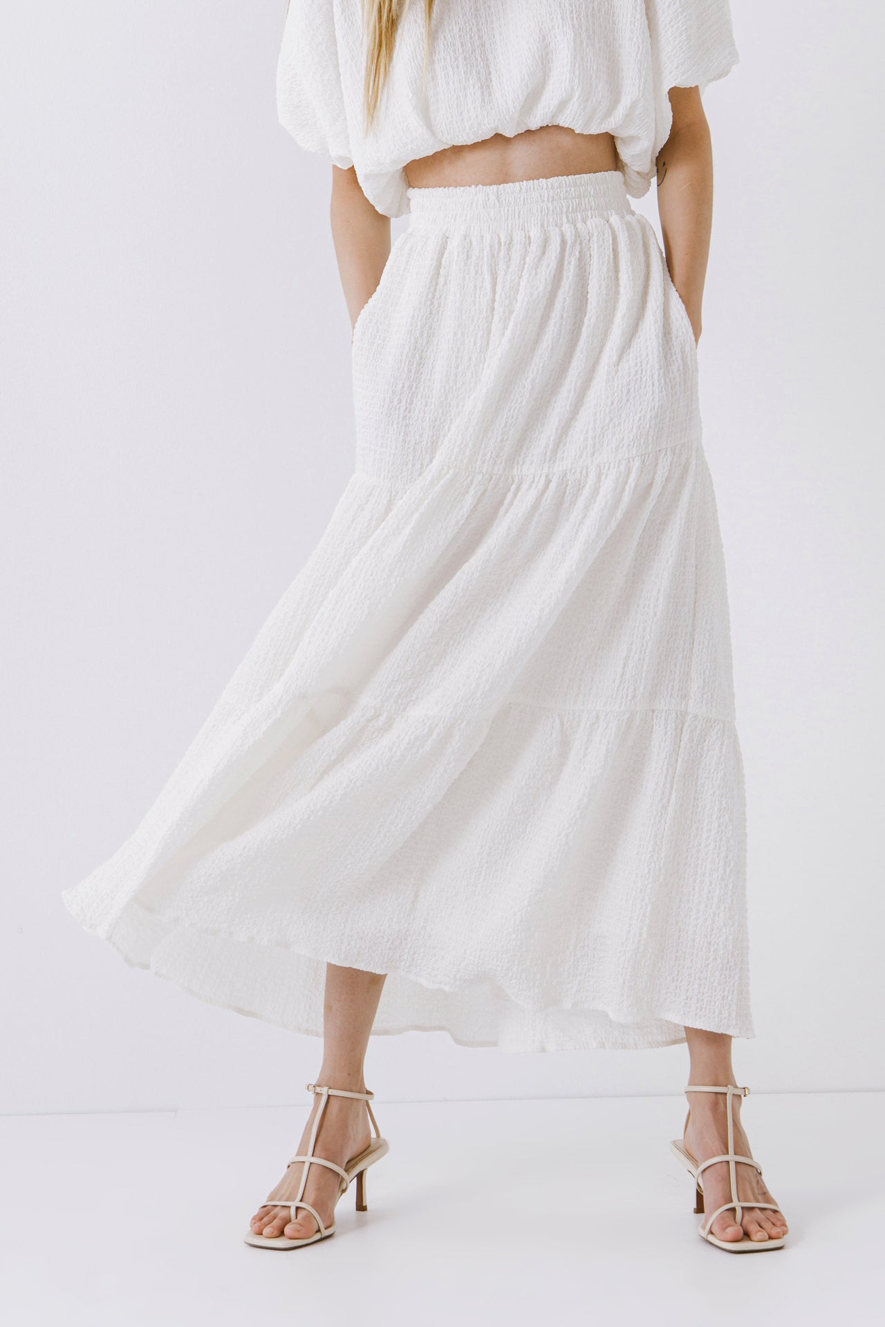 Tiered Maxi Skirt