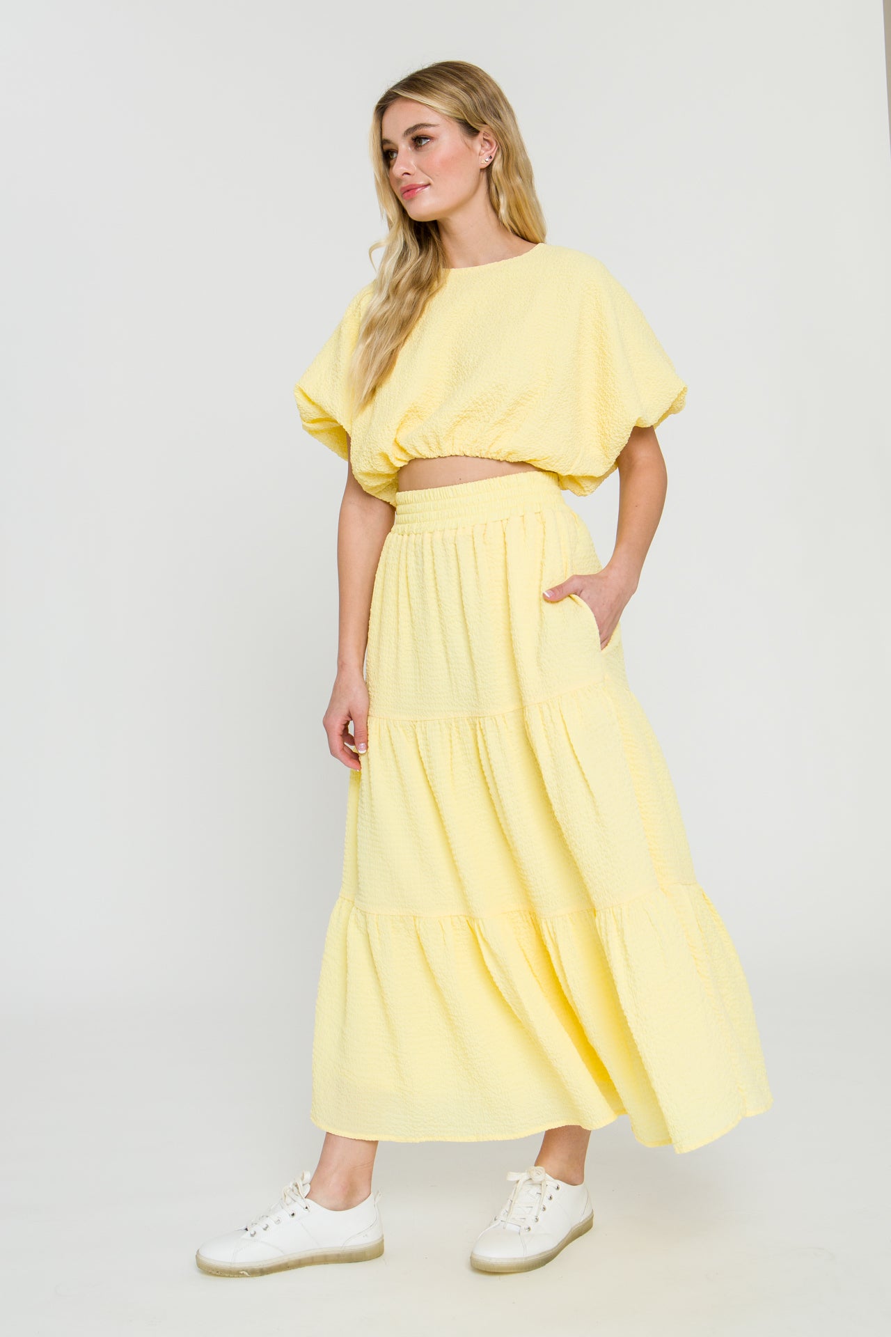 LA'VEN - Tiered Maxi Skirt - SKIRTS available at Objectrare