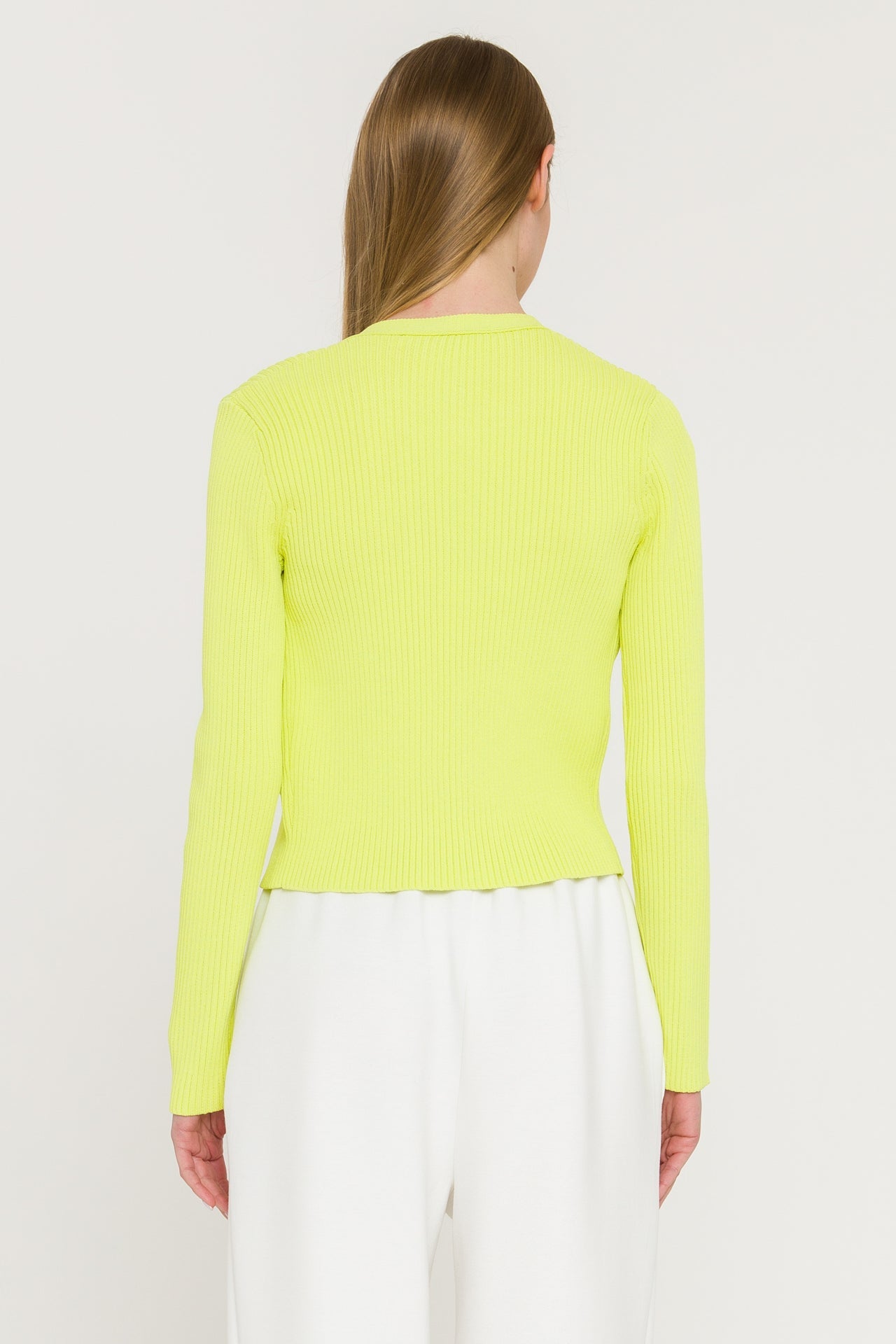 ENDLESS ROSE - Ribbed Knit Cardigan - SWEATERS & KNITS available at Objectrare