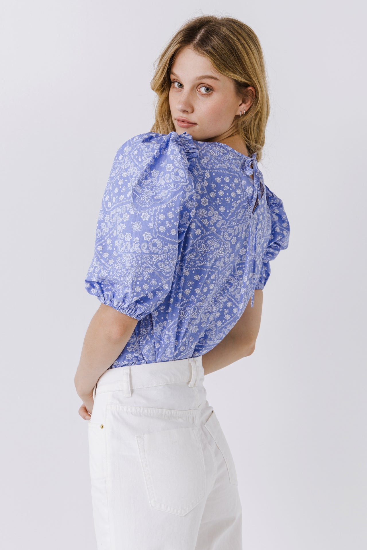 ENGLISH FACTORY - Women Woven Paisley Blouse - TOPS available at Objectrare