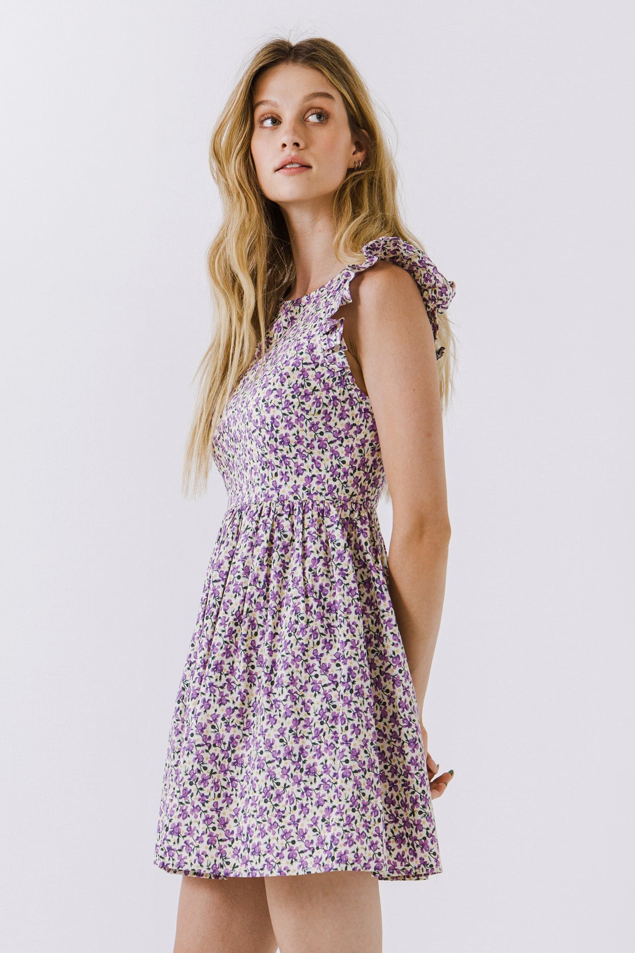 ENGLISH FACTORY - Floral Print Mini Dress - DRESSES available at Objectrare