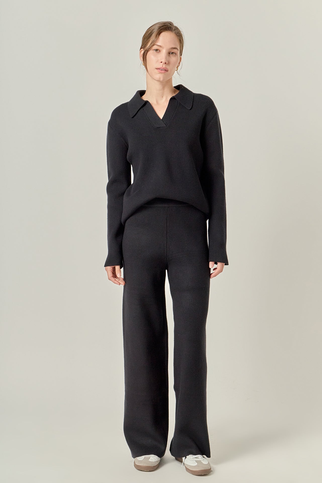 ENGLISH FACTORY - Collared Knit Sweater - SWEATERS & KNITS available at Objectrare