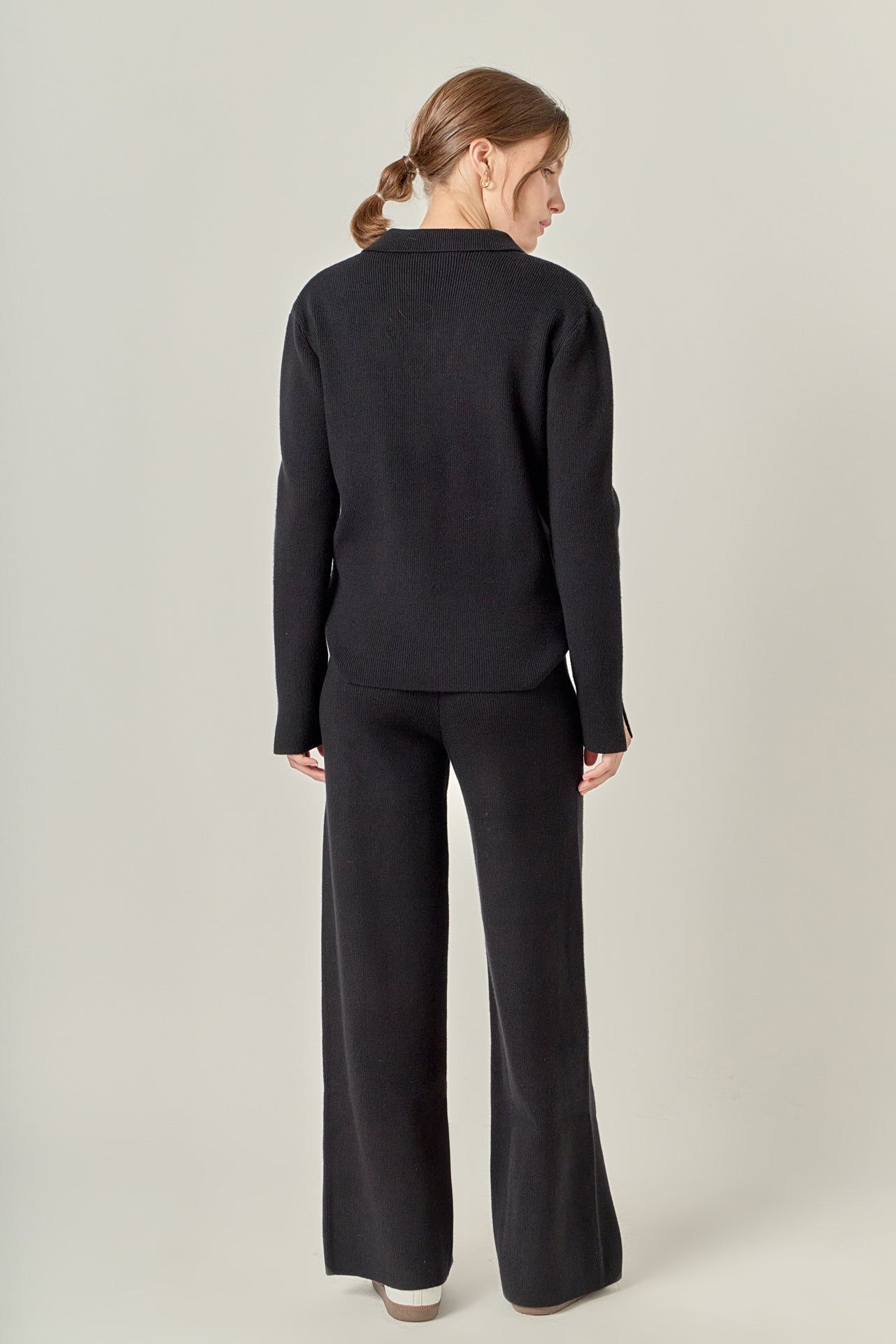 ENGLISH FACTORY - Collared Knit Sweater - SWEATERS & KNITS available at Objectrare