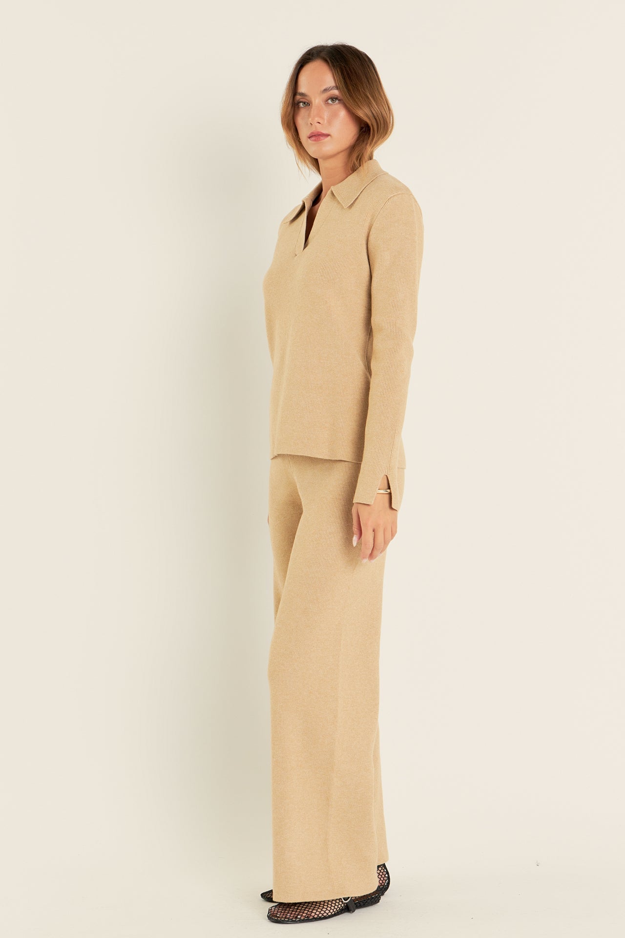 ENGLISH FACTORY - Collared Knit Sweater - SWEATERS & KNITS available at Objectrare