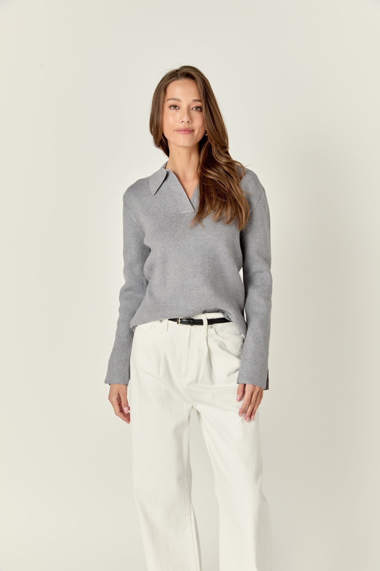 ENGLISH FACTORY - Collared Knit Sweater - SWEATERS & KNITS available at Objectrare