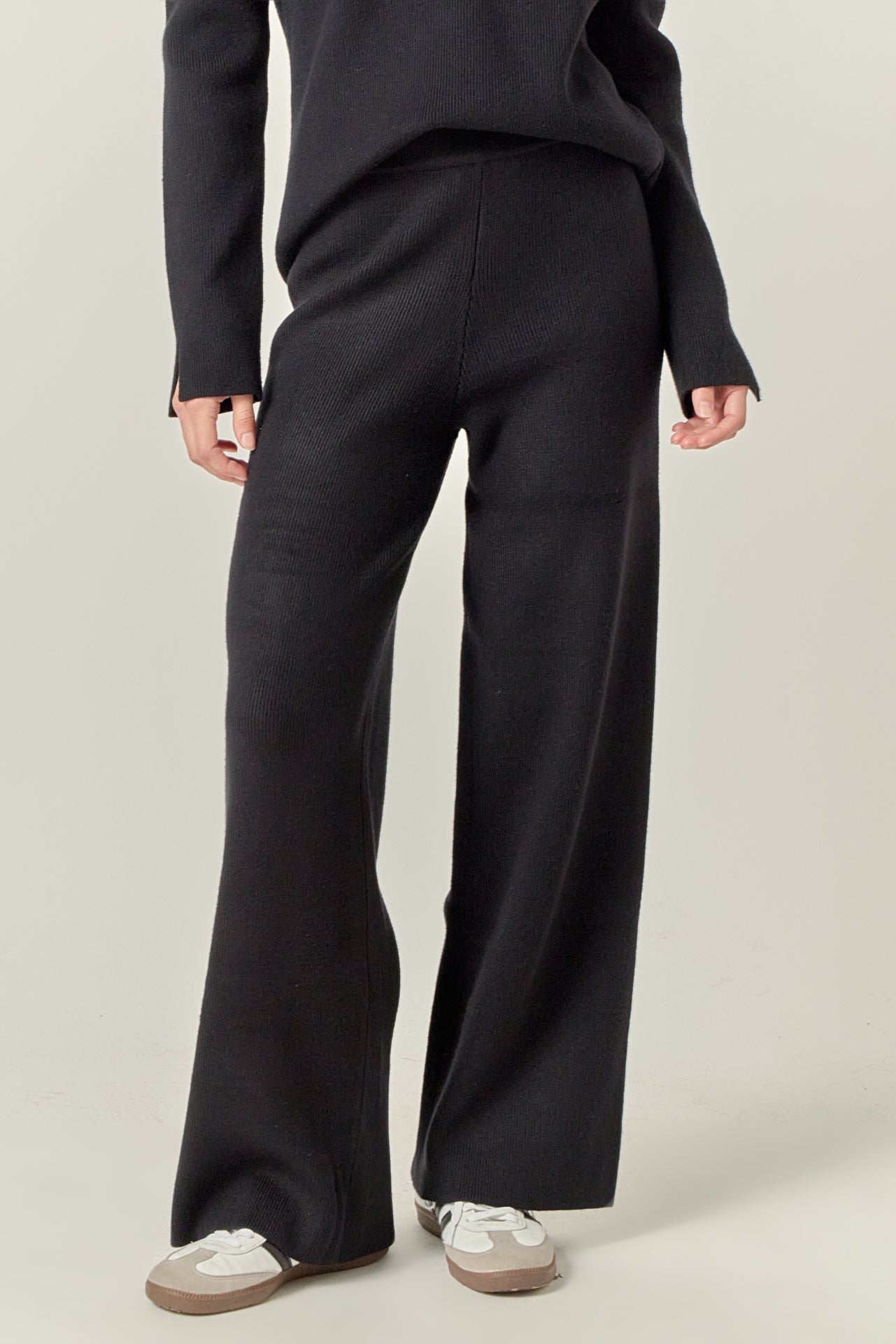 ENGLISH FACTORY - Knit Wide Pants - PANTS available at Objectrare