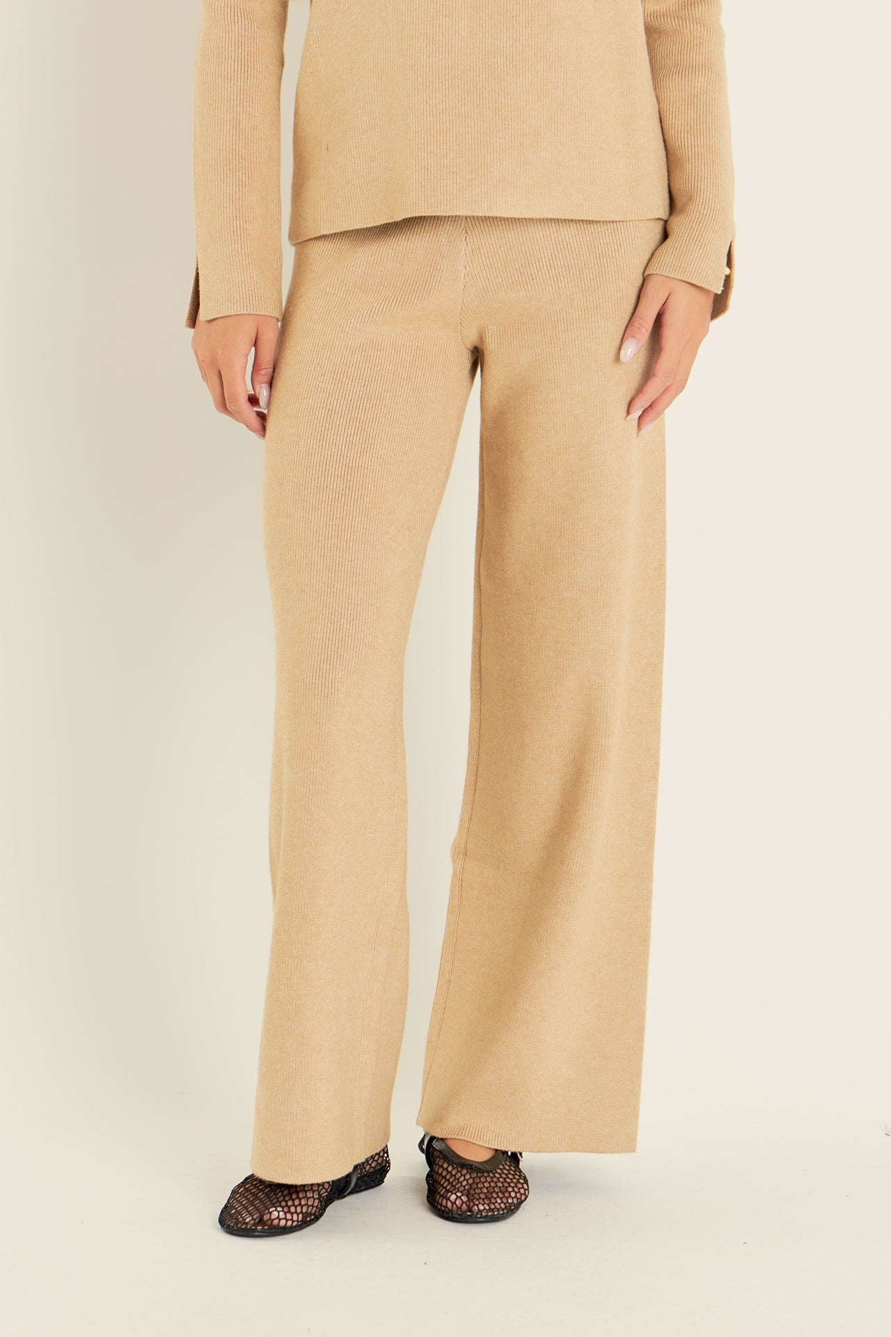 ENGLISH FACTORY - Knit Wide Pants - PANTS available at Objectrare