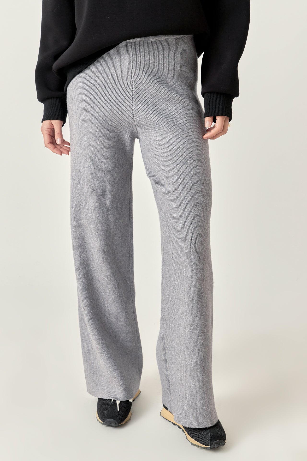 ENGLISH FACTORY - Knit Wide Pants - PANTS available at Objectrare