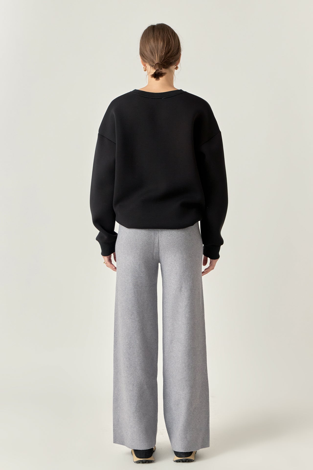 ENGLISH FACTORY - Knit Wide Pants - PANTS available at Objectrare