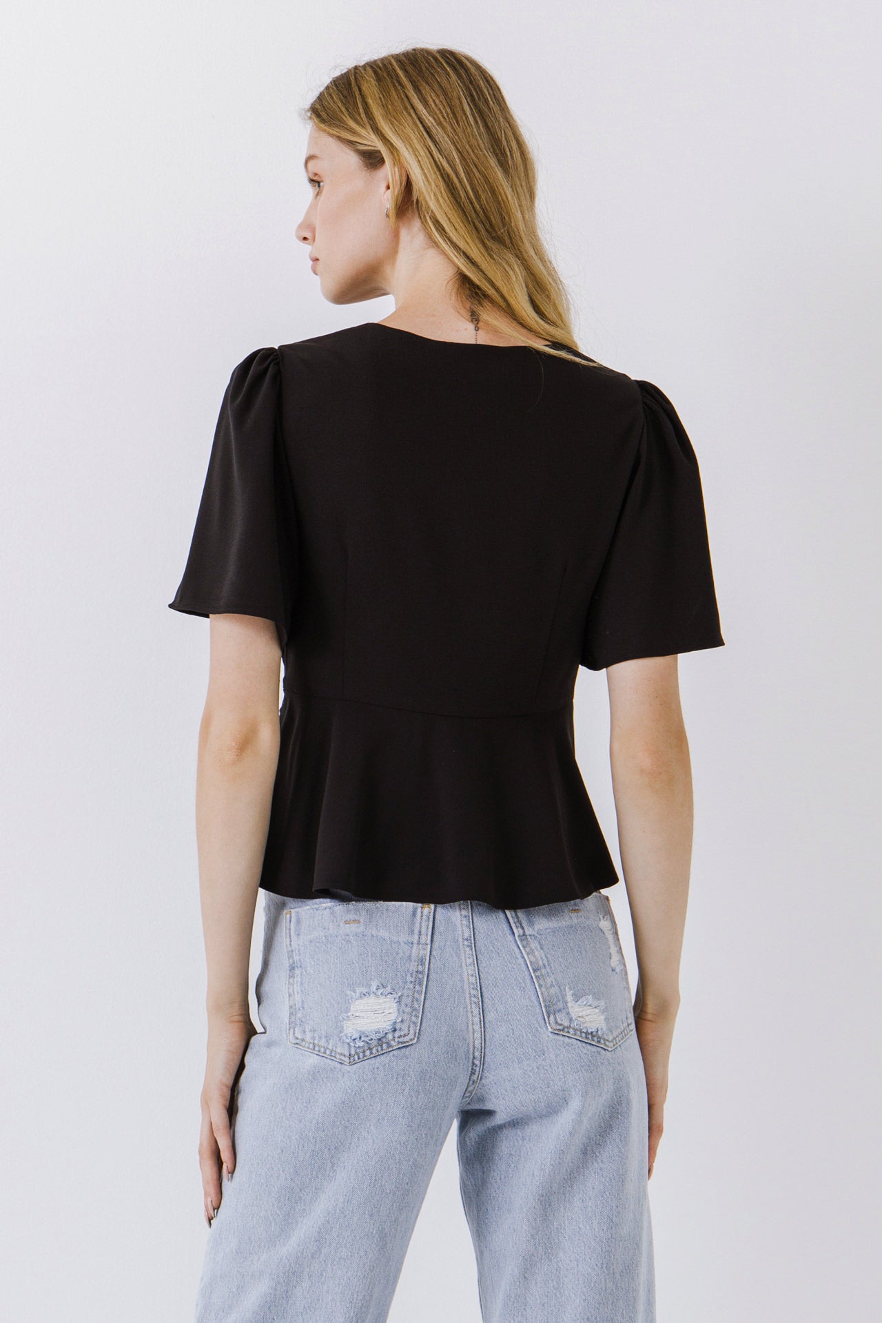 ENDLESS ROSE - Solid Knotted Top - TOPS available at Objectrare