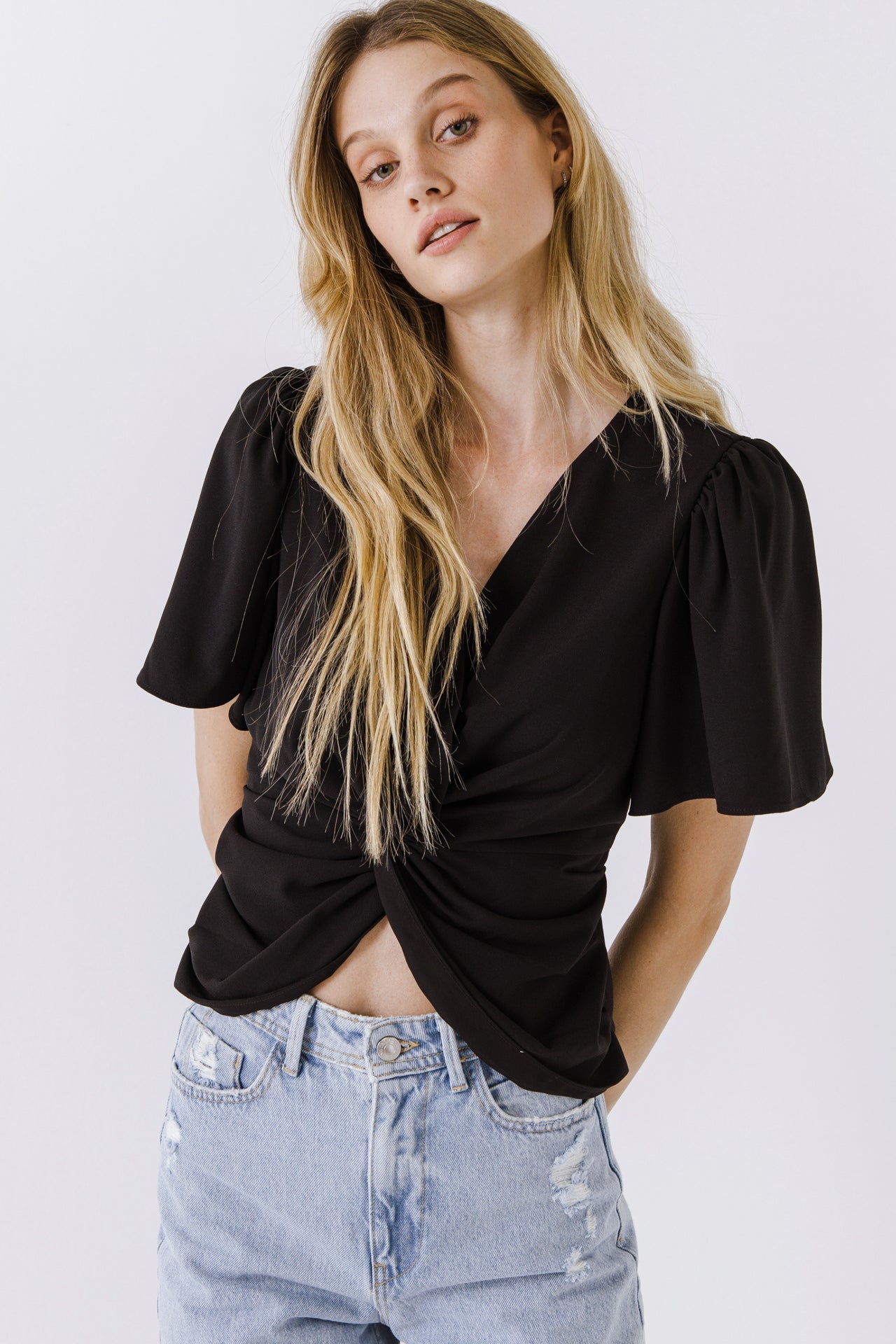 ENDLESS ROSE - Solid Knotted Top - TOPS available at Objectrare