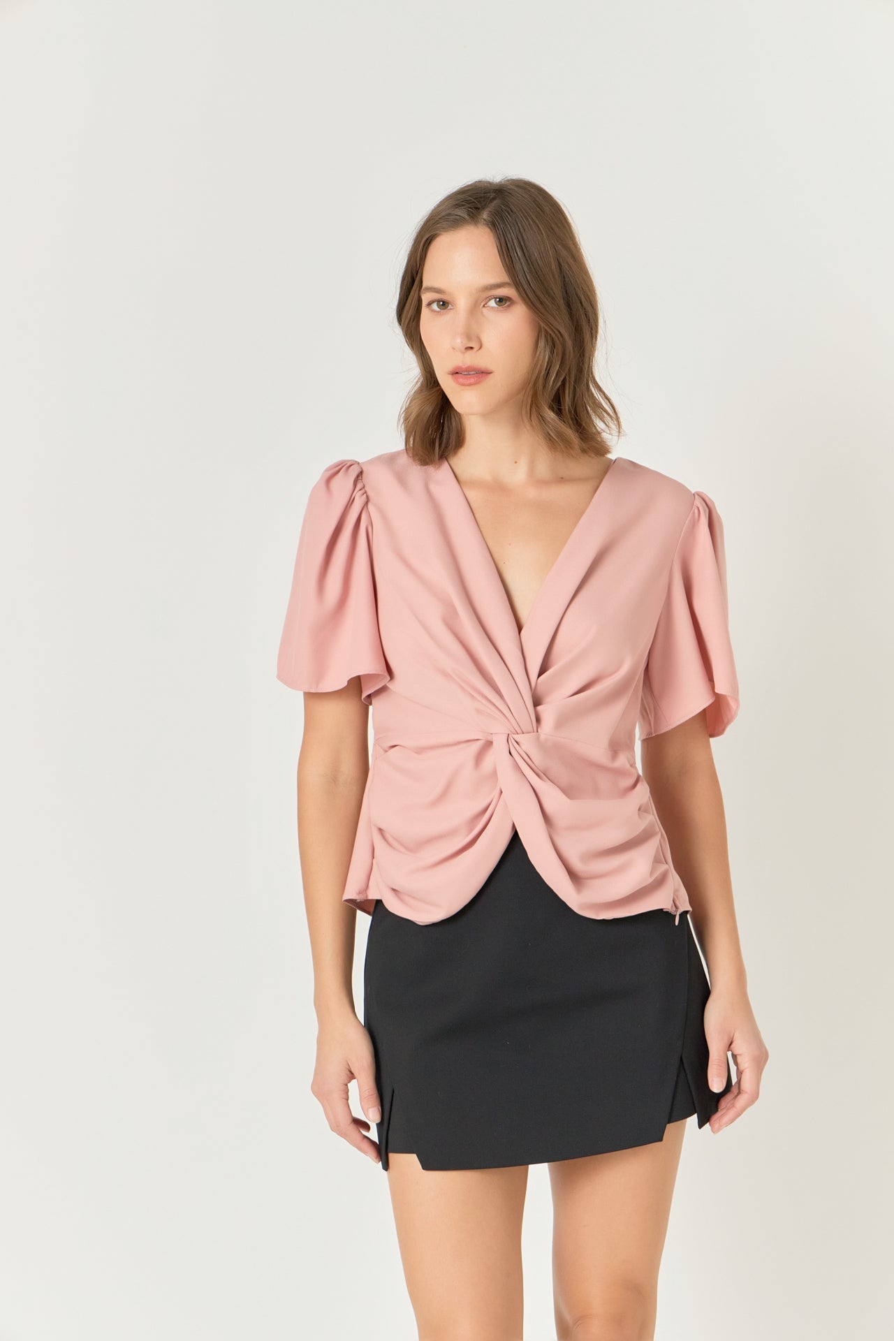ENDLESS ROSE - Solid Knotted Top - TOPS available at Objectrare