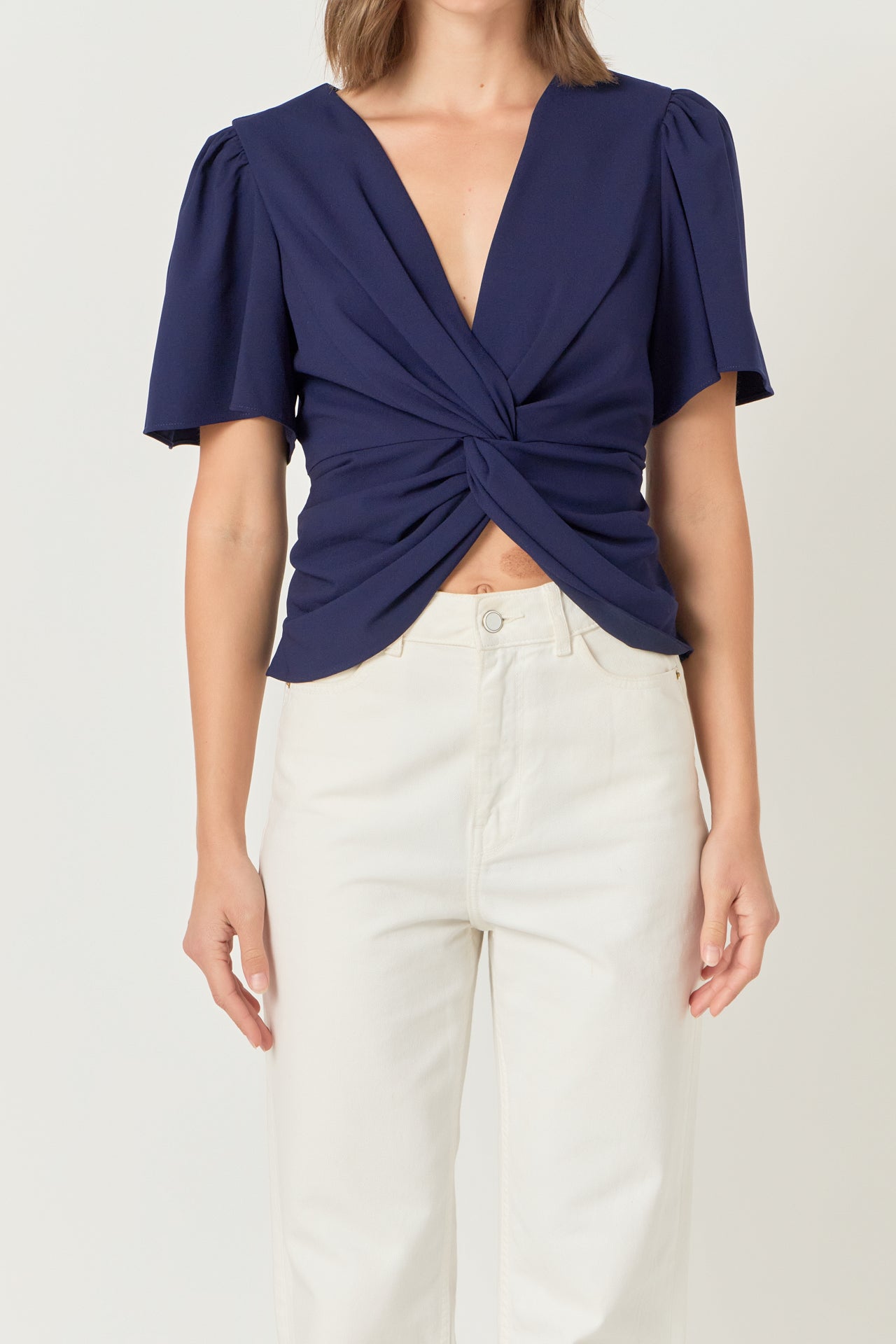 ENDLESS ROSE - Solid Knotted Top - TOPS available at Objectrare