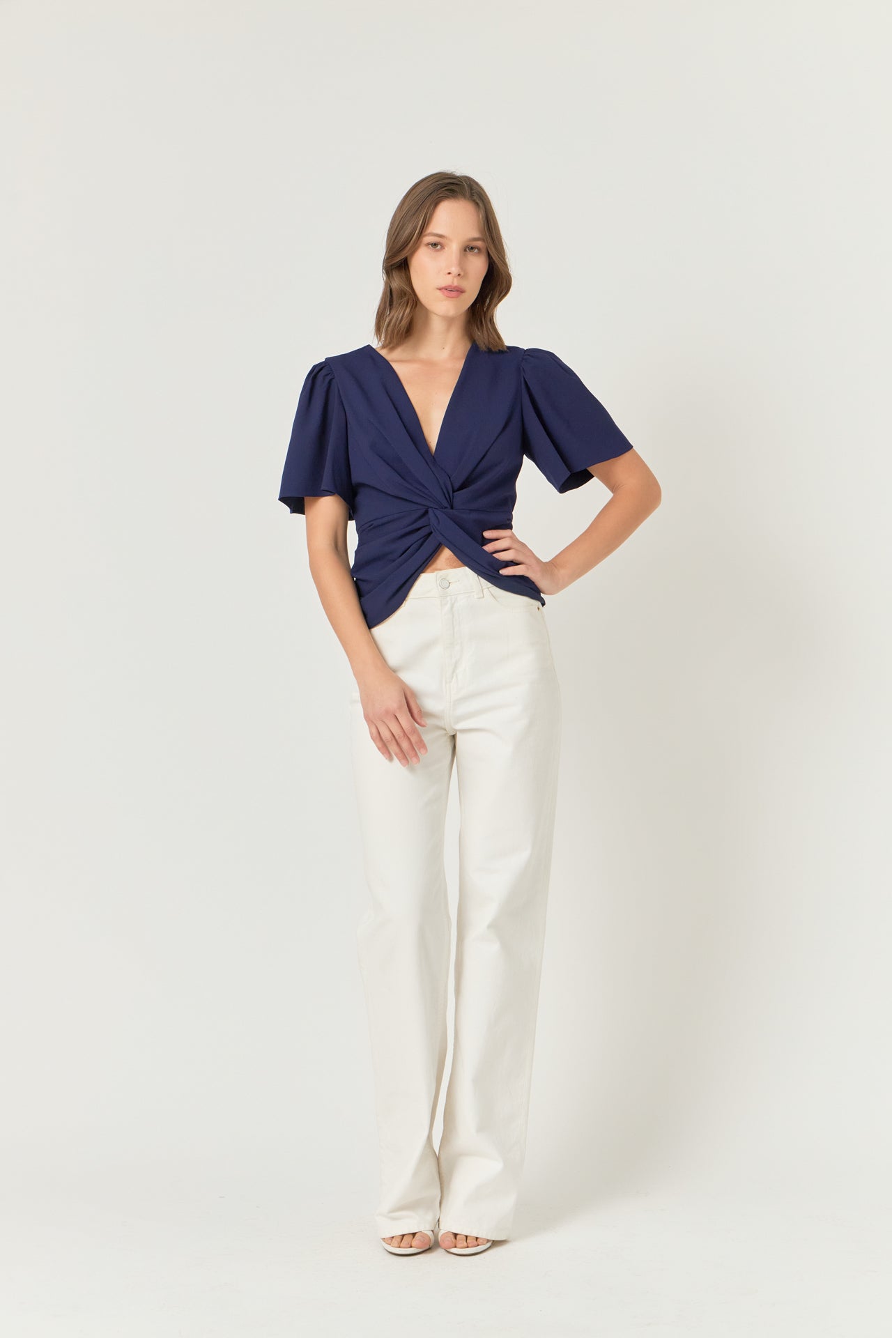 ENDLESS ROSE - Solid Knotted Top - TOPS available at Objectrare