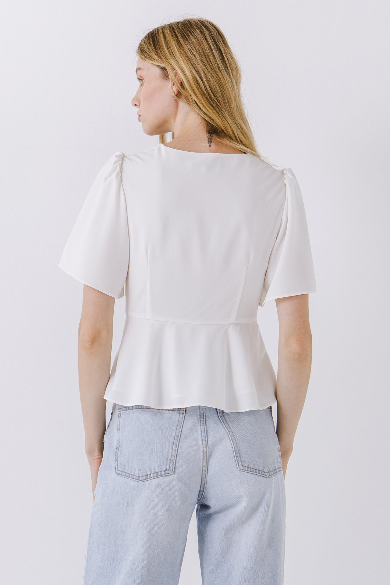 ENDLESS ROSE - Solid Knotted Top - TOPS available at Objectrare