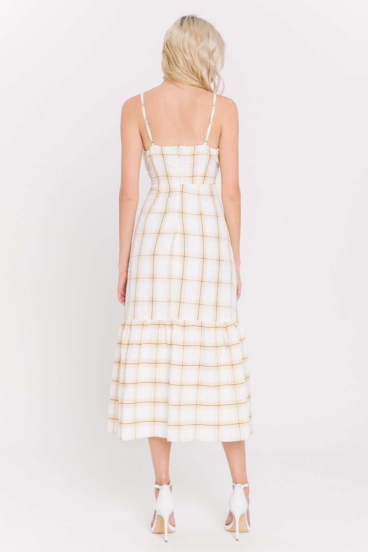 ENGLISH FACTORY - Check Print Maxi Dress - DRESSES available at Objectrare