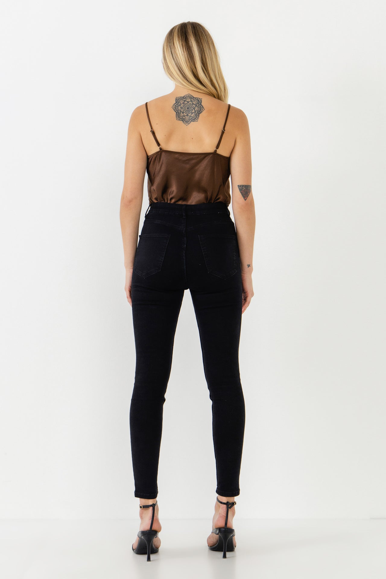 Satin Cowl Neck Top