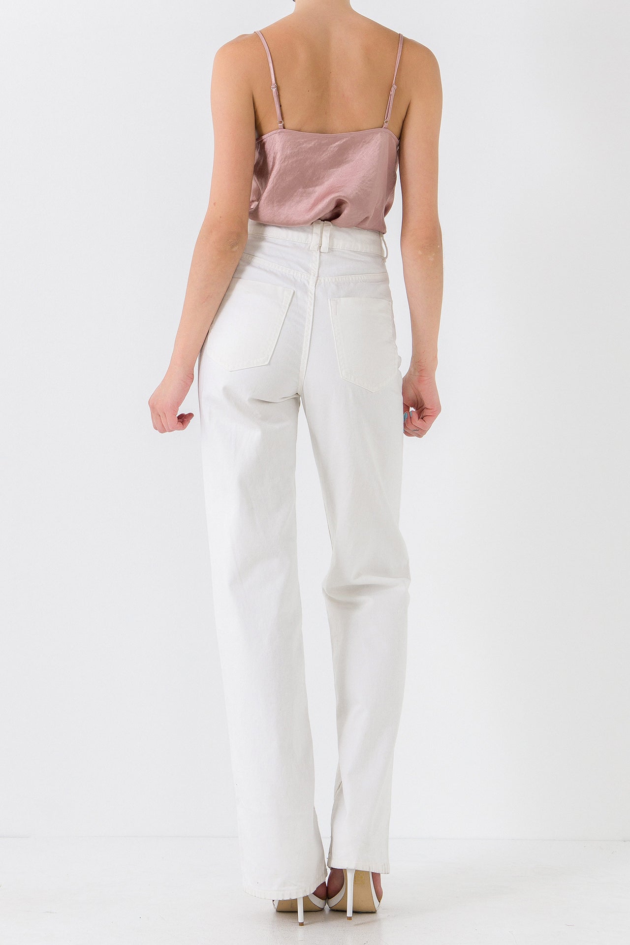 Satin Cowl Neck Top