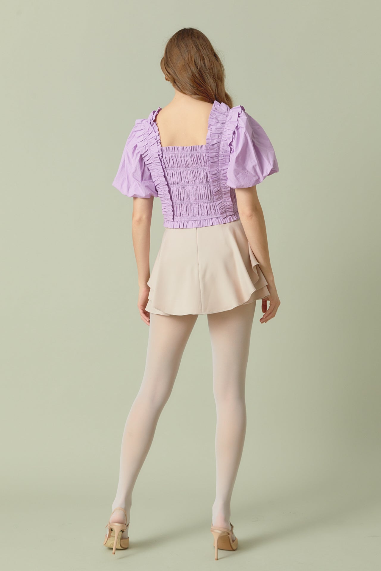 ENDLESS ROSE - Ruffled Skort - SKORTS available at Objectrare