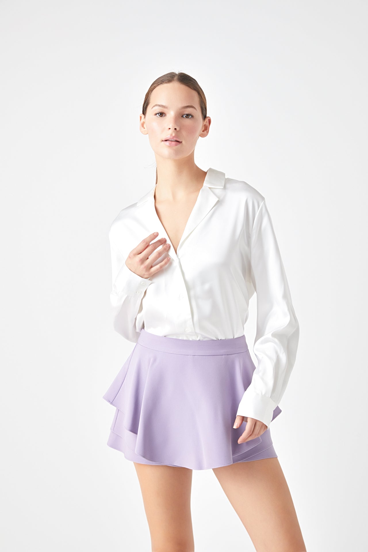 ENDLESS ROSE - Ruffled Skort - SKORTS available at Objectrare