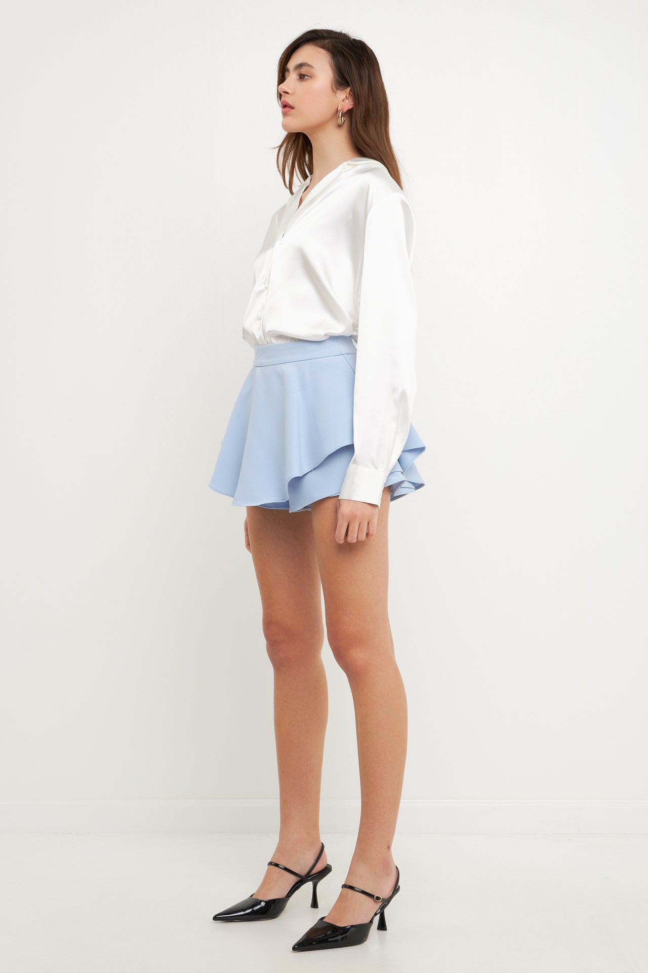 ENDLESS ROSE - Ruffled Skort - SKORTS available at Objectrare