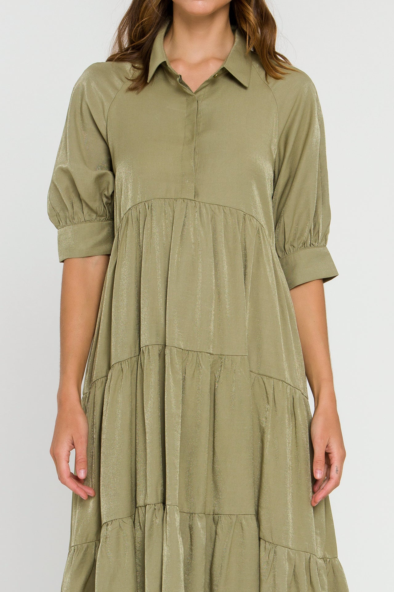 LA'VEN - Voluminous Shirt Dress - DRESSES available at Objectrare