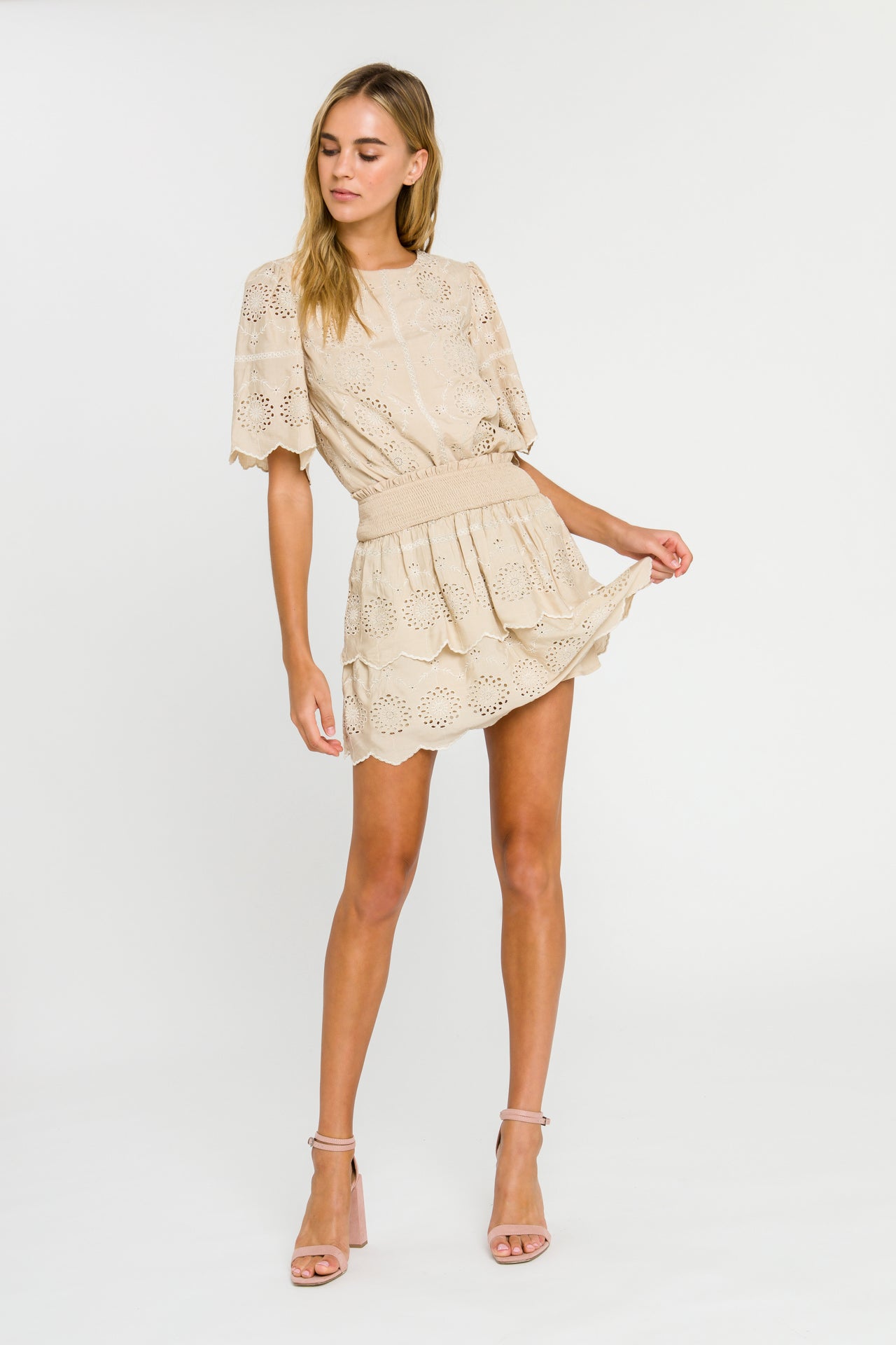 FREE THE ROSES - Embroidered Mini Skirt - SKIRTS available at Objectrare