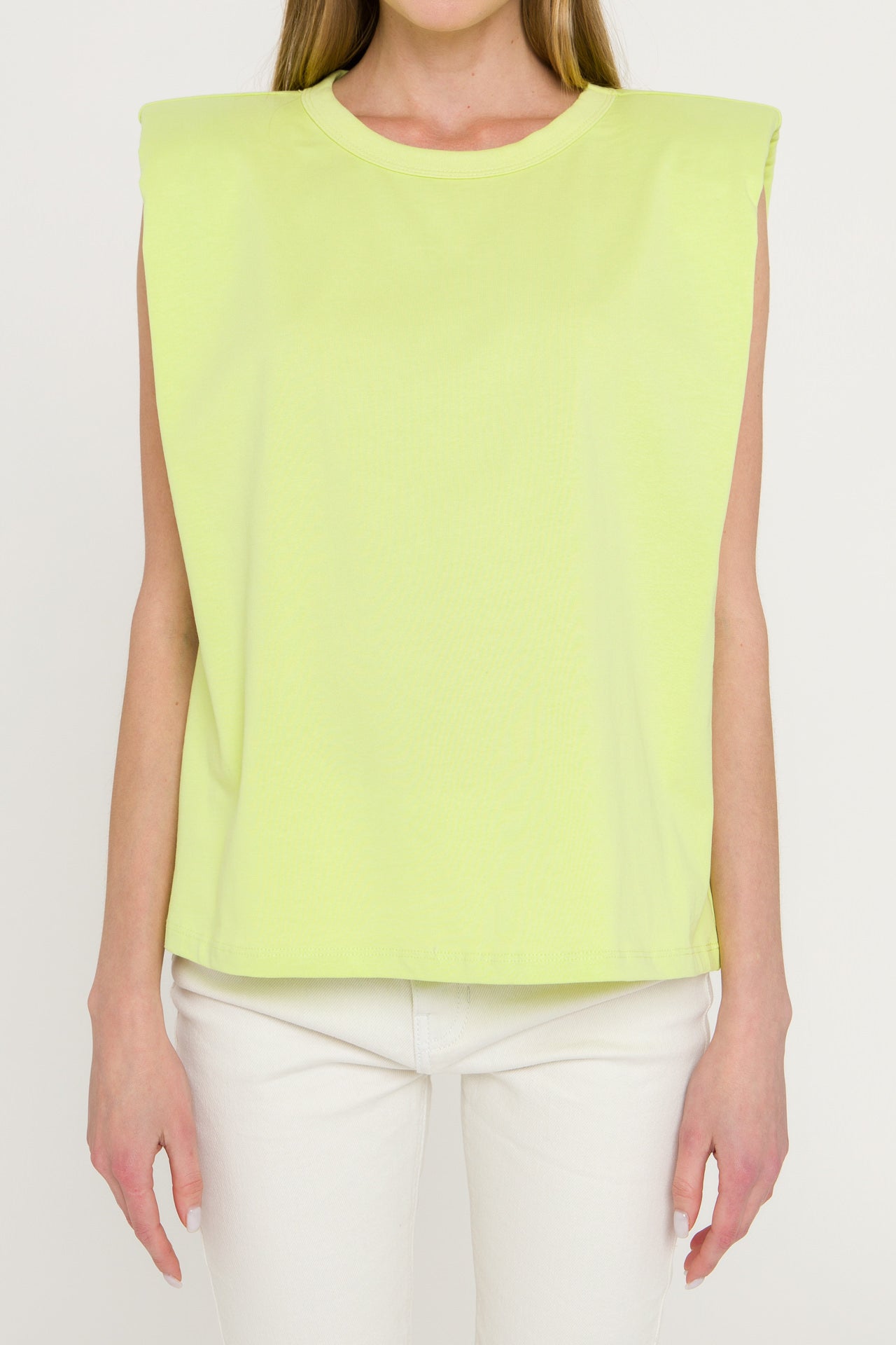 ENDLESS ROSE - Shoulder Pad Shirt - TOPS available at Objectrare