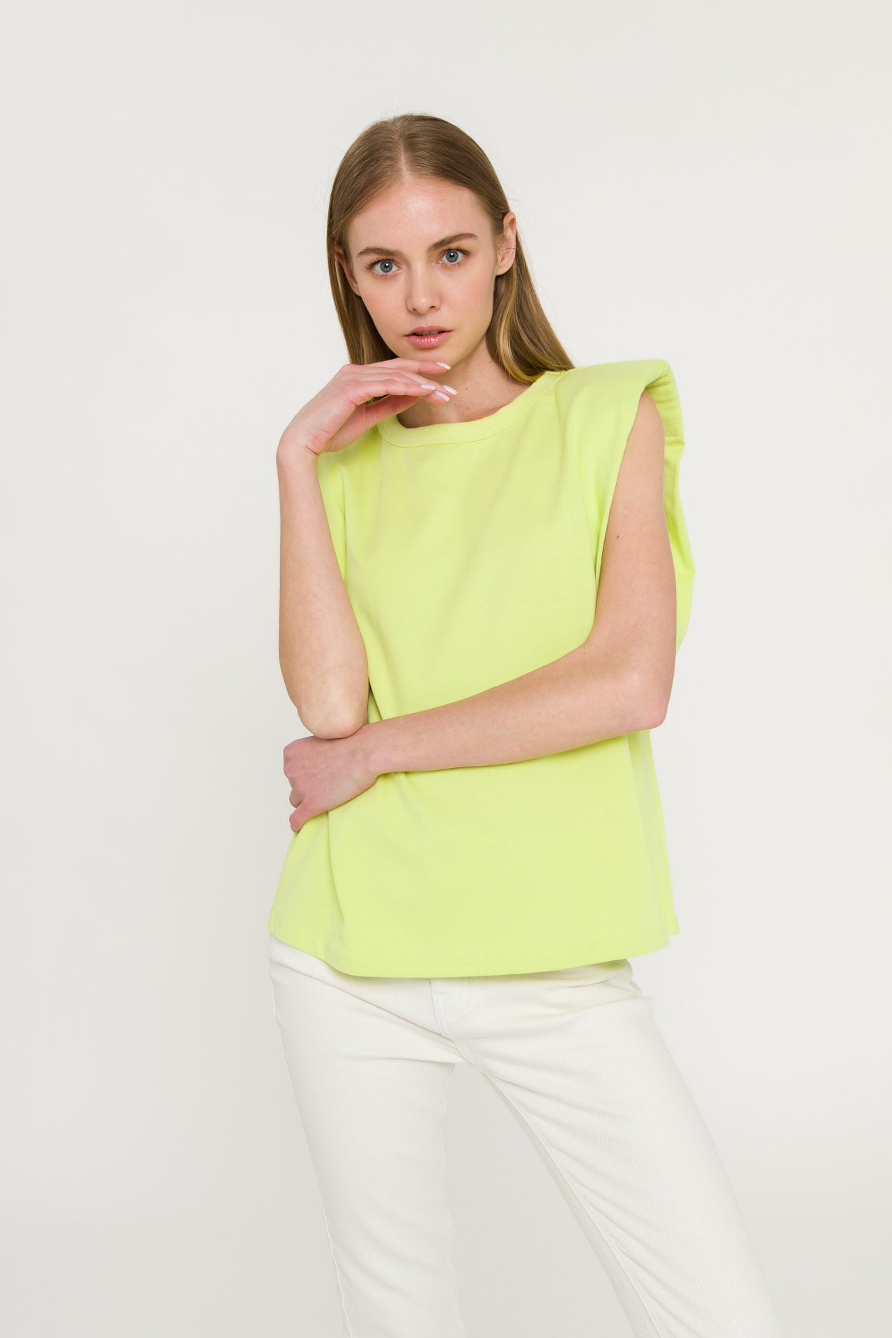 ENDLESS ROSE - Shoulder Pad Shirt - TOPS available at Objectrare