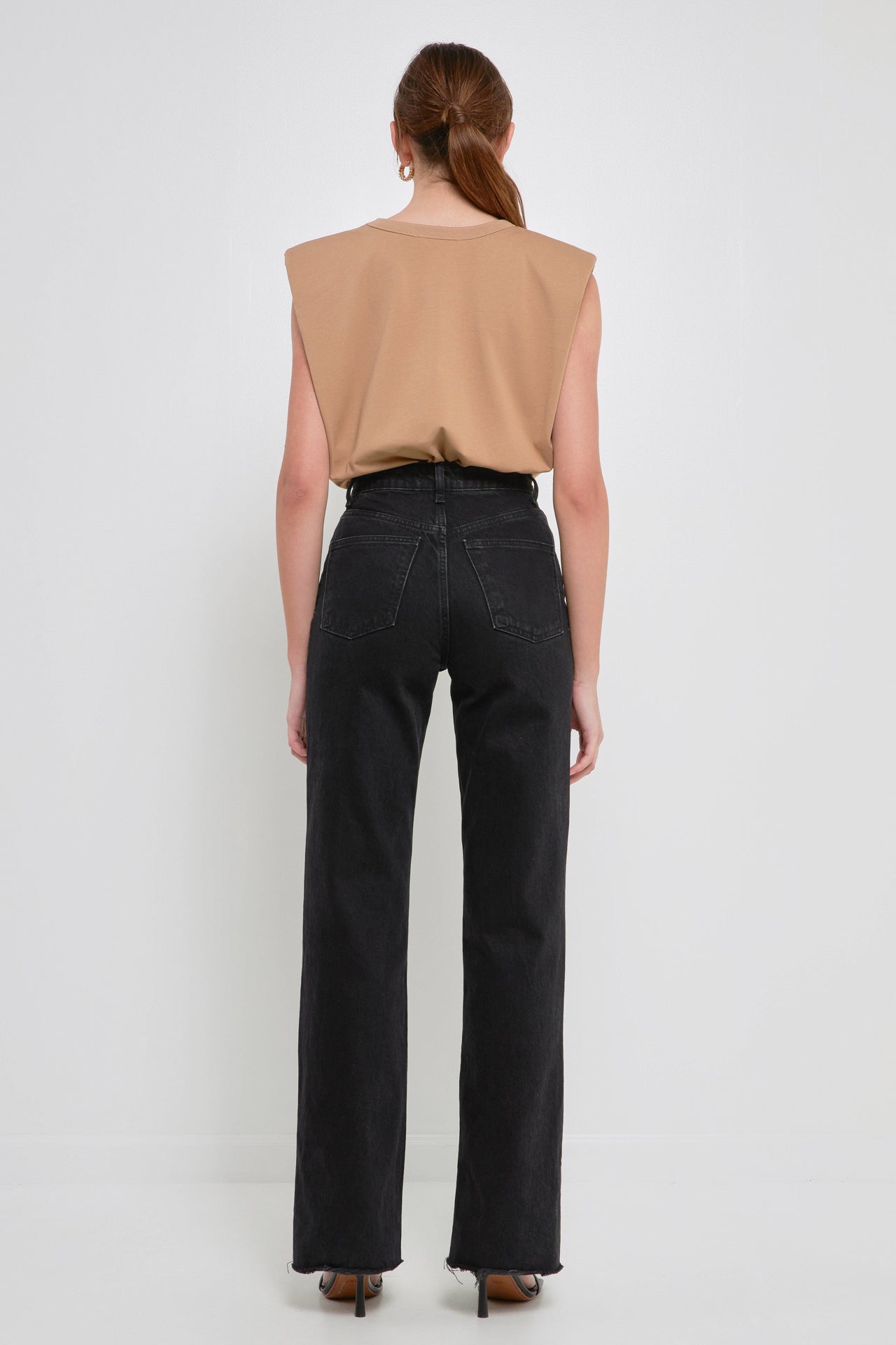 ENDLESS ROSE - Shoulder Pad Shirt - TOPS available at Objectrare