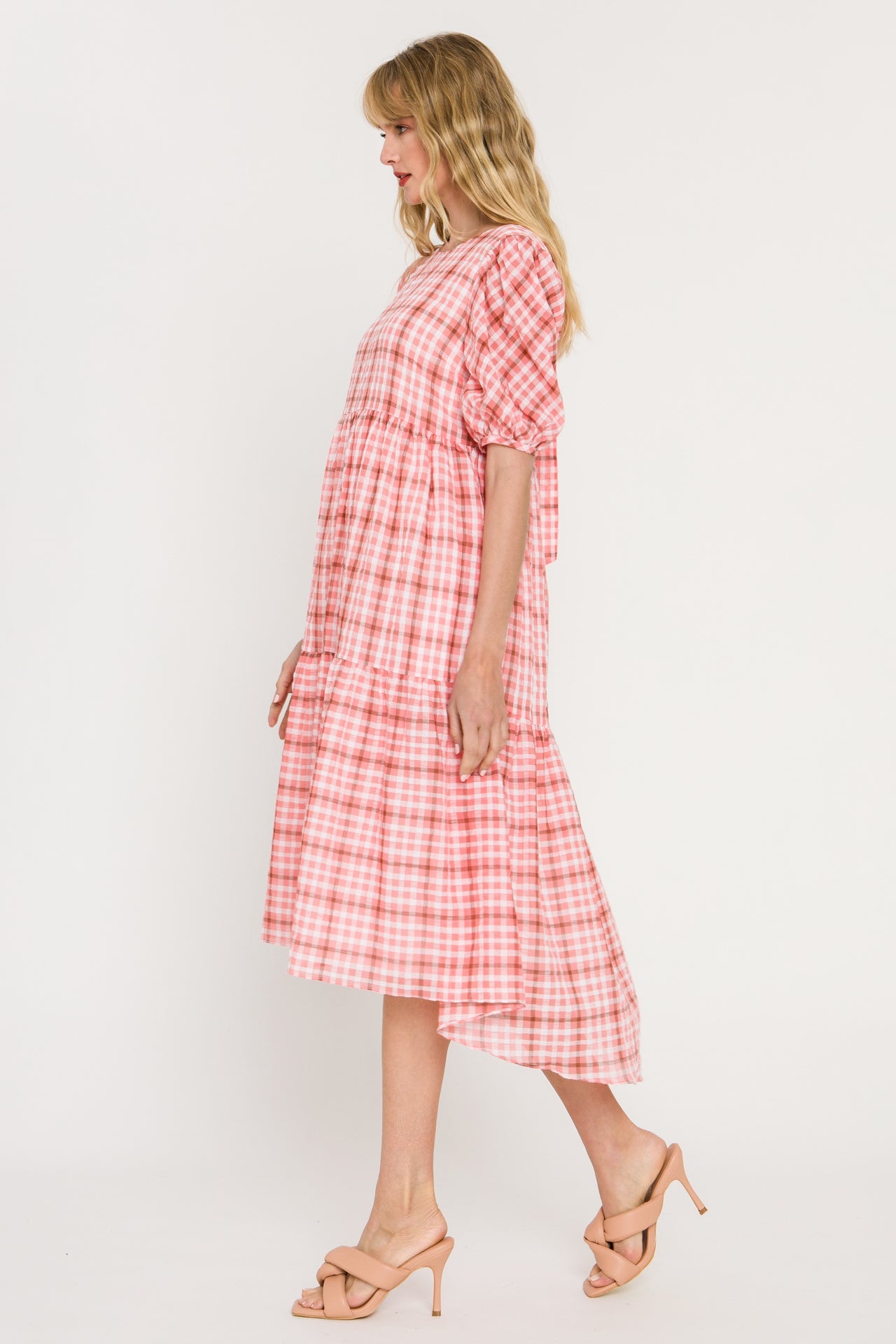ENGLISH FACTORY - Check Print Midi Dress - DRESSES available at Objectrare