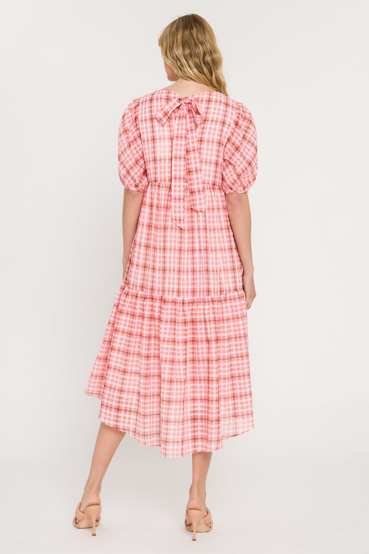 ENGLISH FACTORY - Check Print Midi Dress - DRESSES available at Objectrare