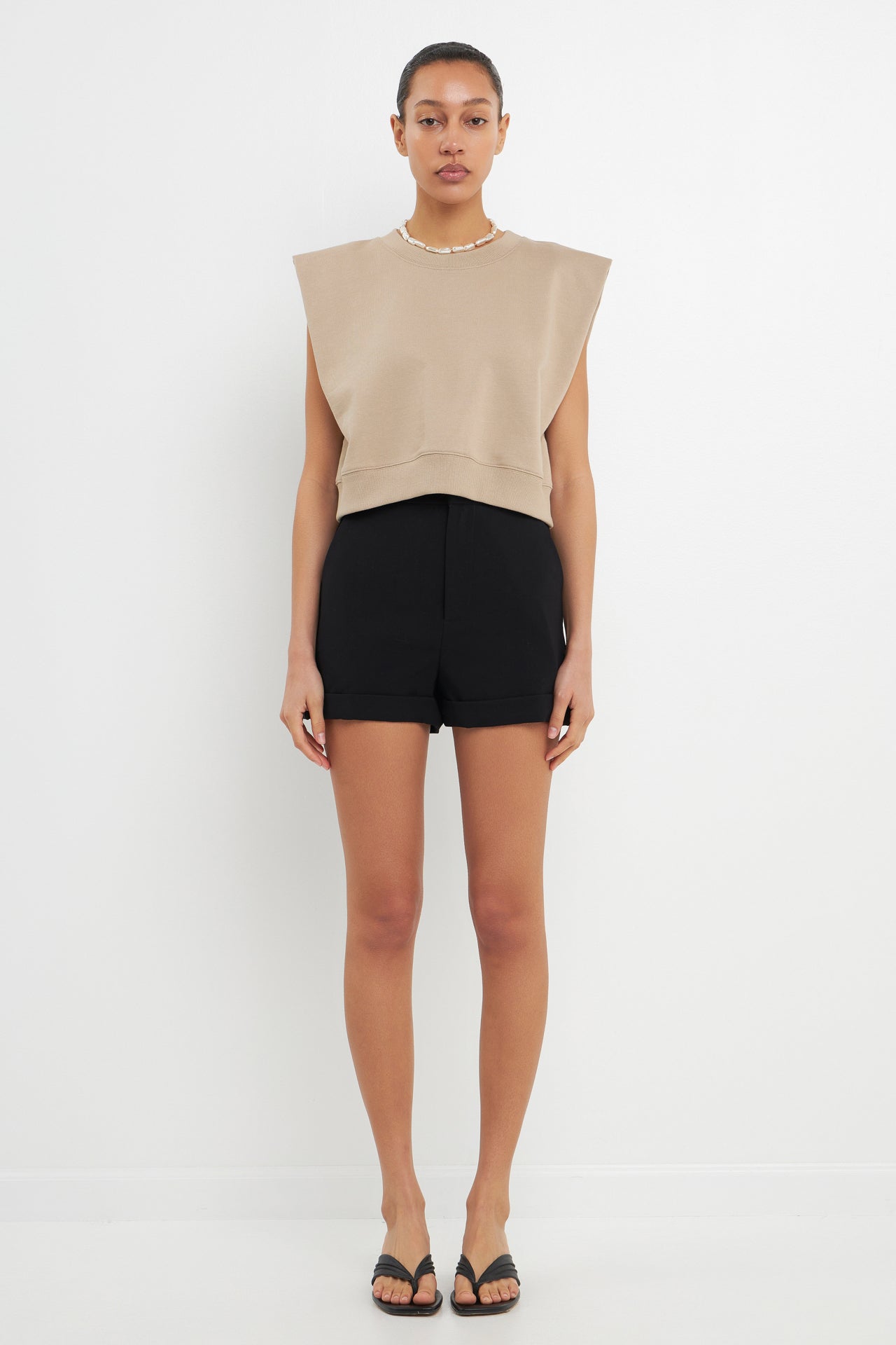 GREY LAB - Tailored Basic Shorts - SHORTS available at Objectrare