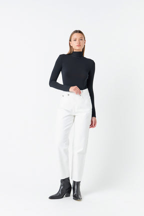 GREY LAB - Asymmetric Wrap Jeans - JEANS available at Objectrare