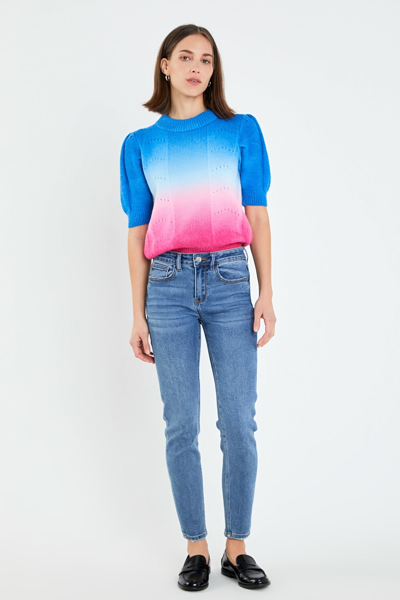 ENGLISH FACTORY - Midi Waist Skinny Ankle Jeans - JEANS available at Objectrare