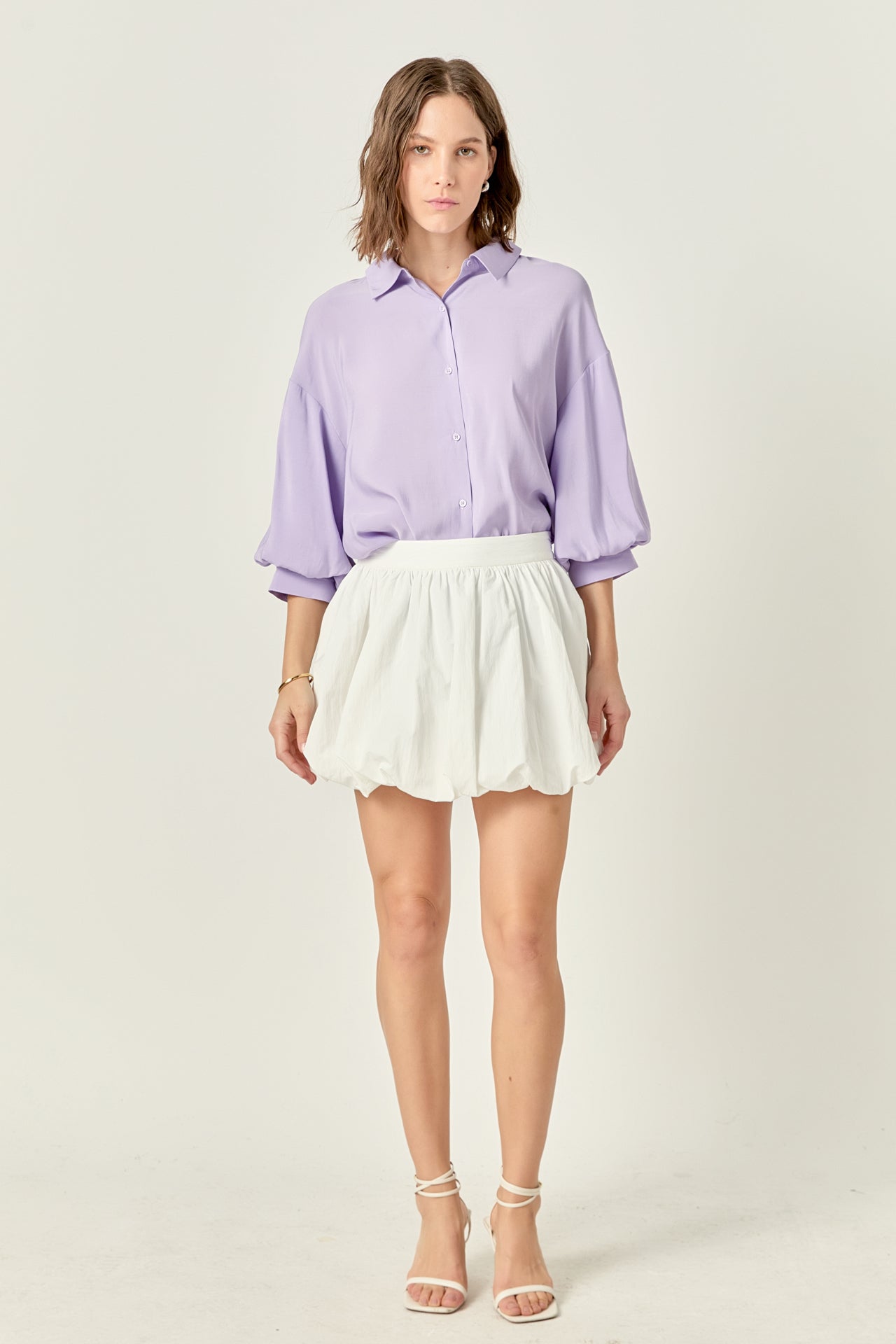 ENGLISH FACTORY - Balloon Sleeve Blouse - SHIRTS & BLOUSES available at Objectrare