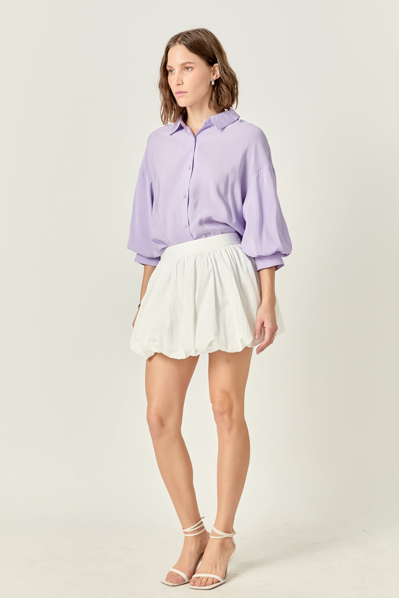 ENGLISH FACTORY - Balloon Sleeve Blouse - SHIRTS & BLOUSES available at Objectrare