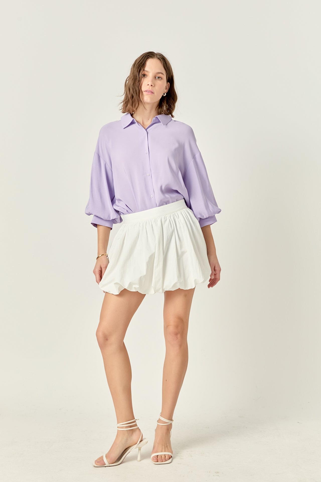ENGLISH FACTORY - Balloon Sleeve Blouse - SHIRTS & BLOUSES available at Objectrare